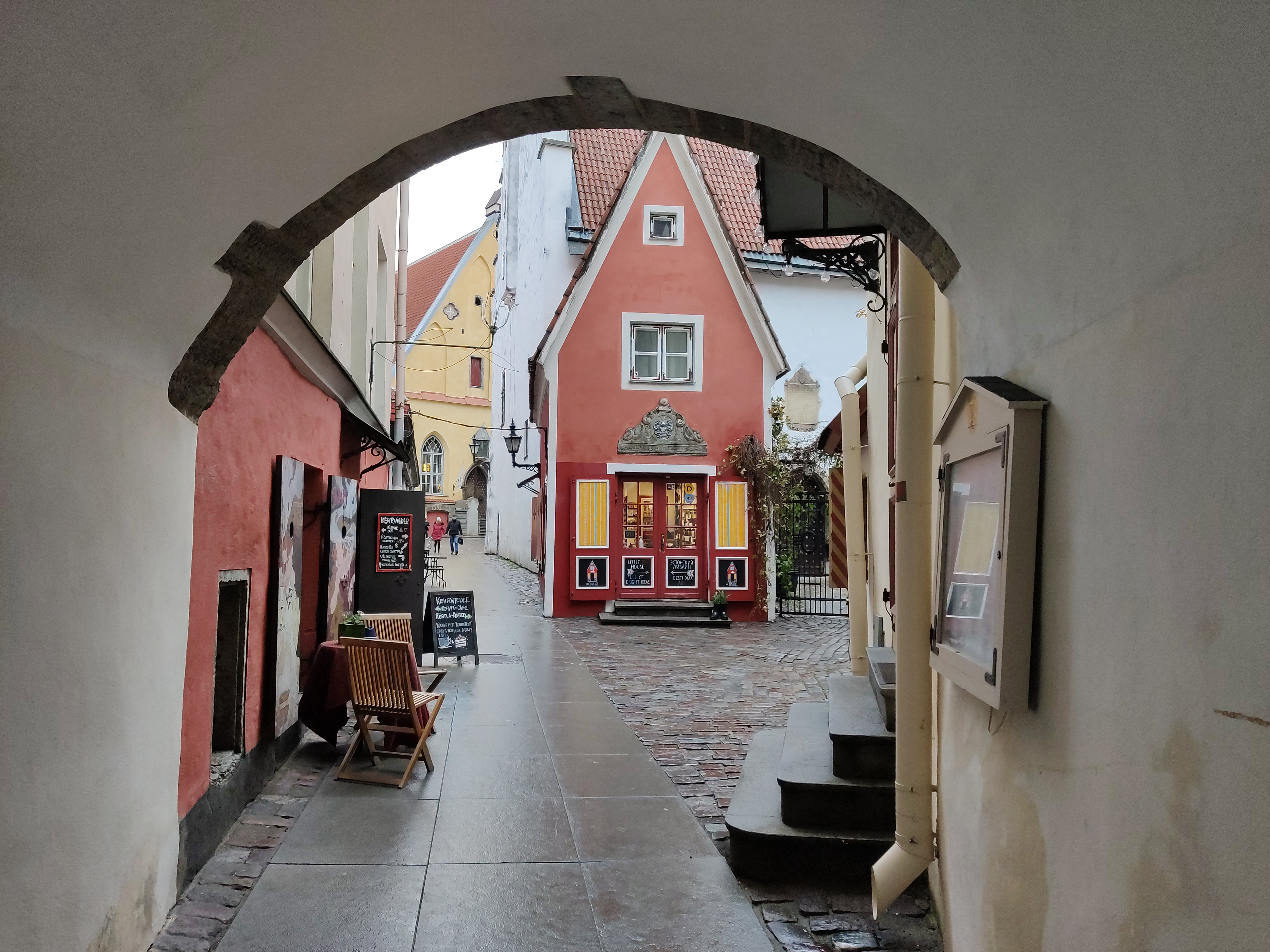 View of the Garden walk. rephoto