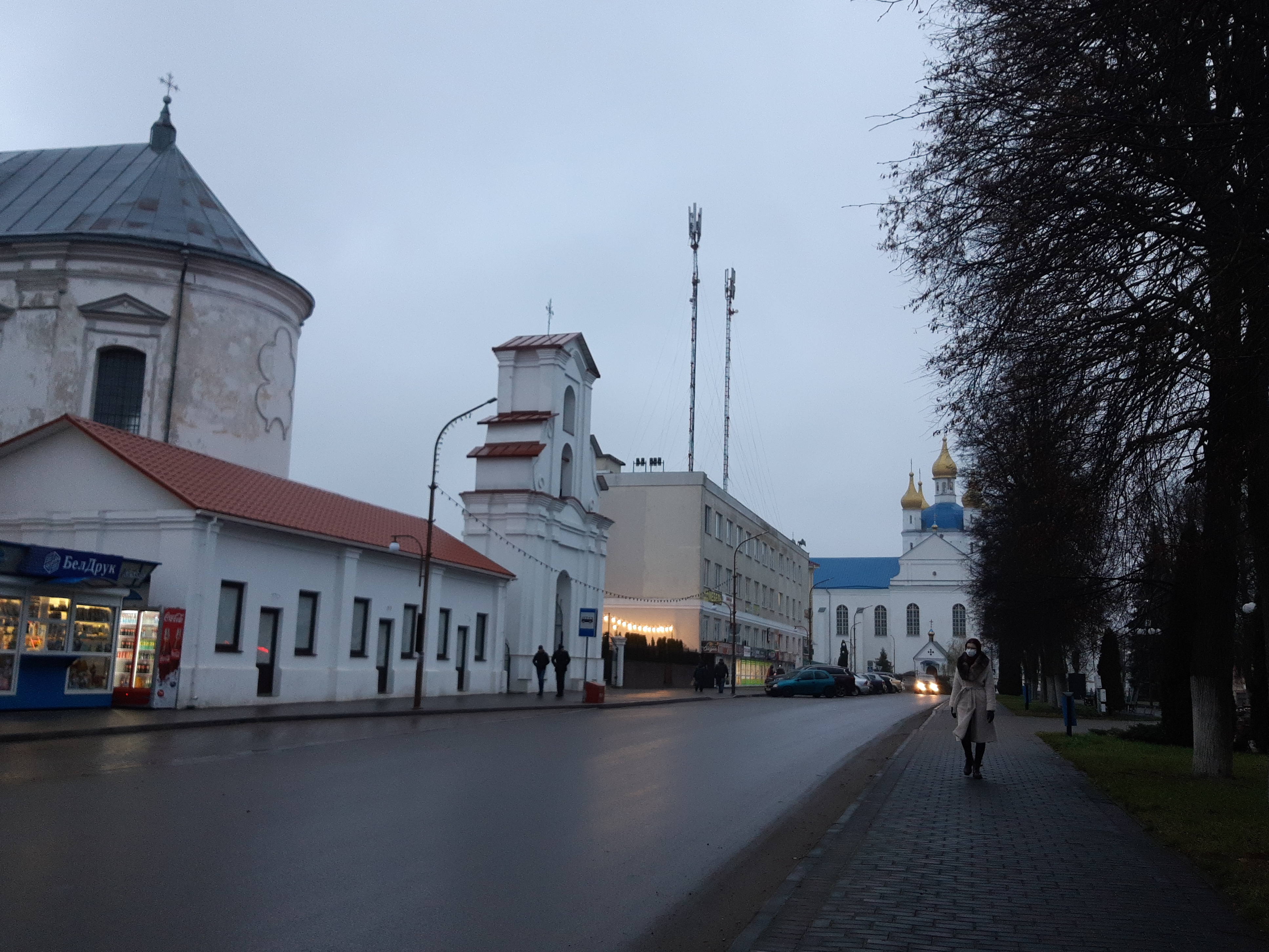 Słonim, Rynkavaja, Bernardynski. Слонім, Рынкавая, Бэрнардынскі (1939) - lang rephoto
