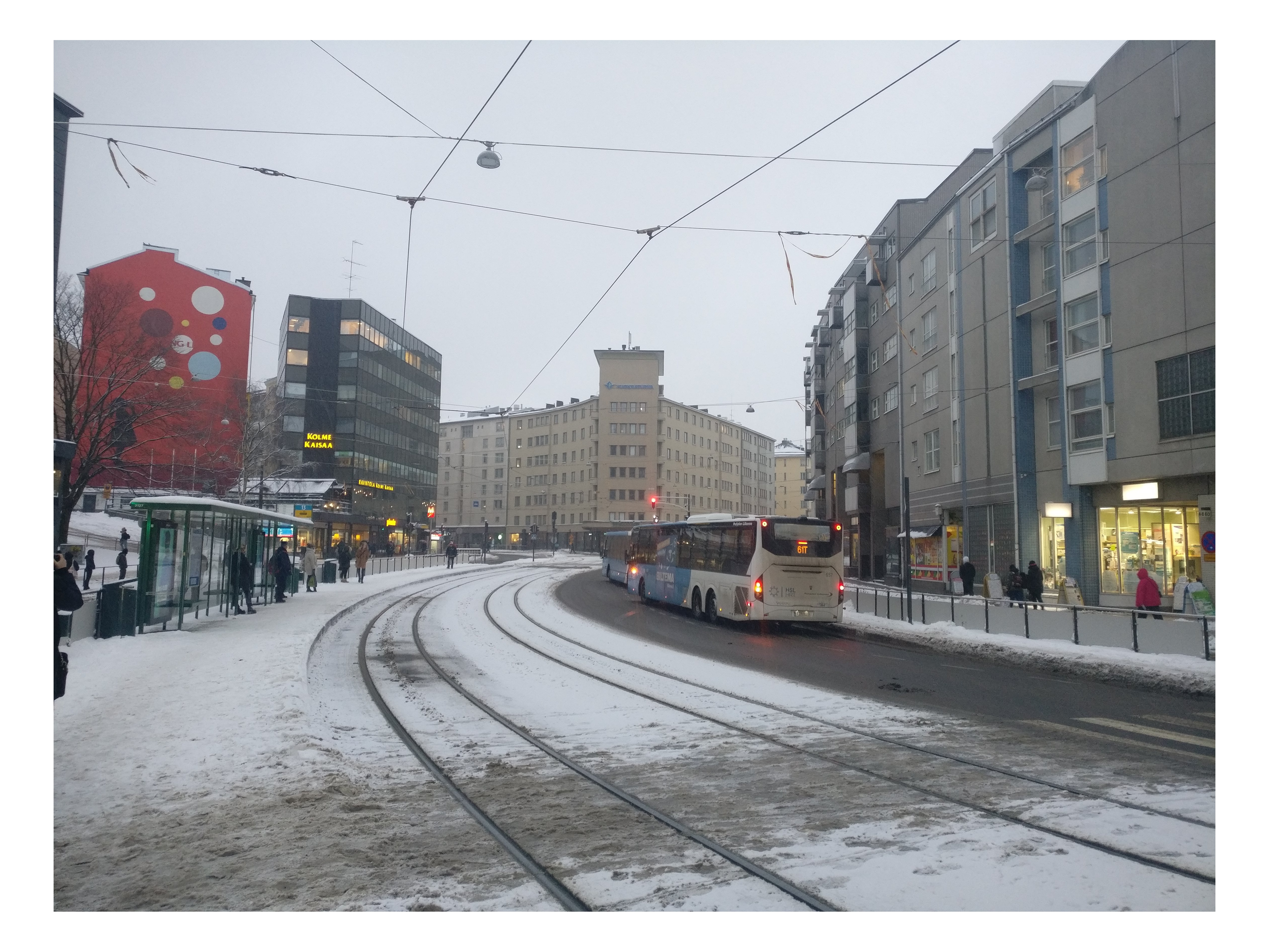 The seedling curve in 1918. Helsinki. (mail card) rephoto