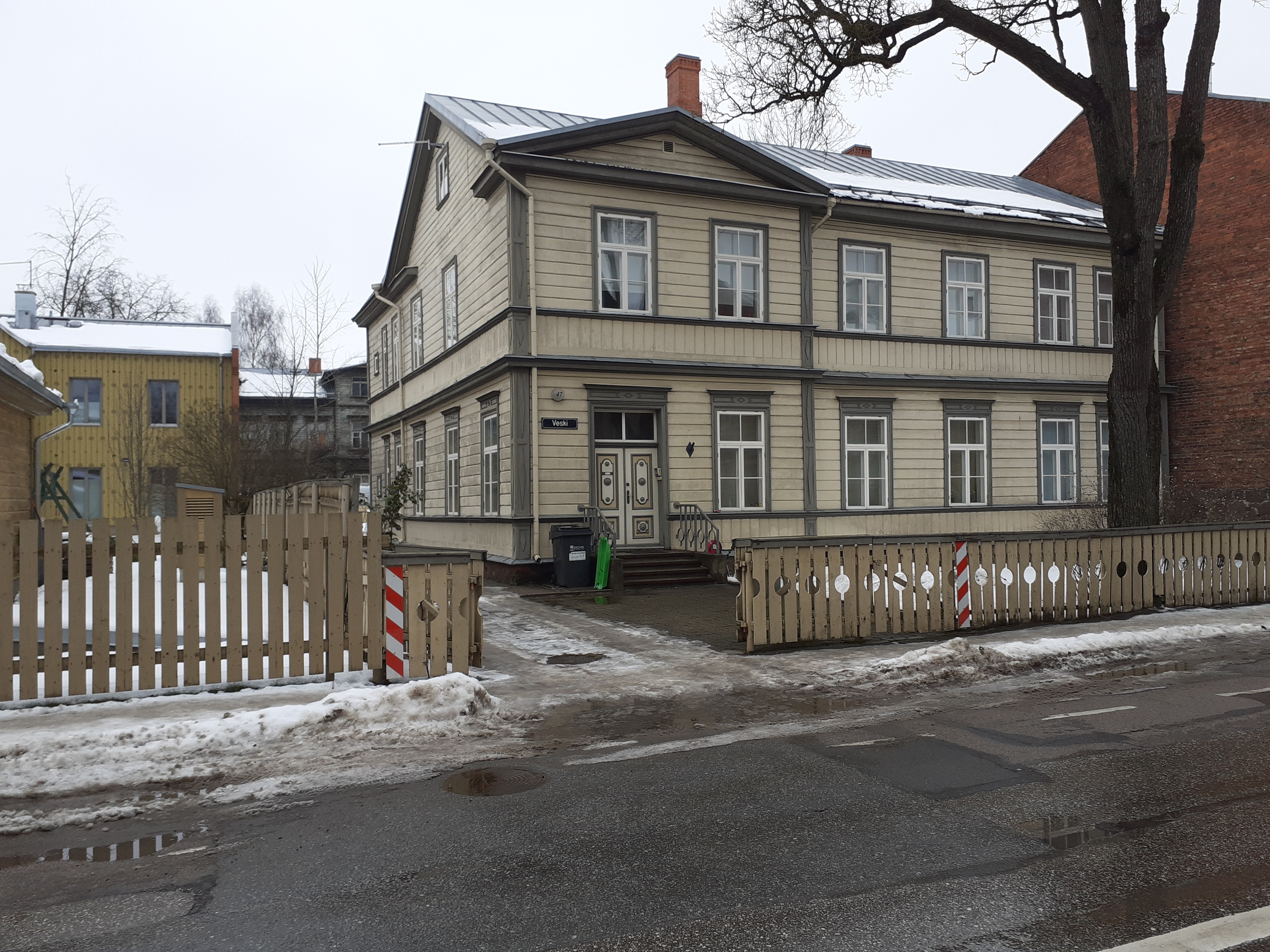 Sanitaarepidemioloogia jaam (sanepidjaam), Burdenko 47 (praegu  Veski t). Tartu, 1966. rephoto
