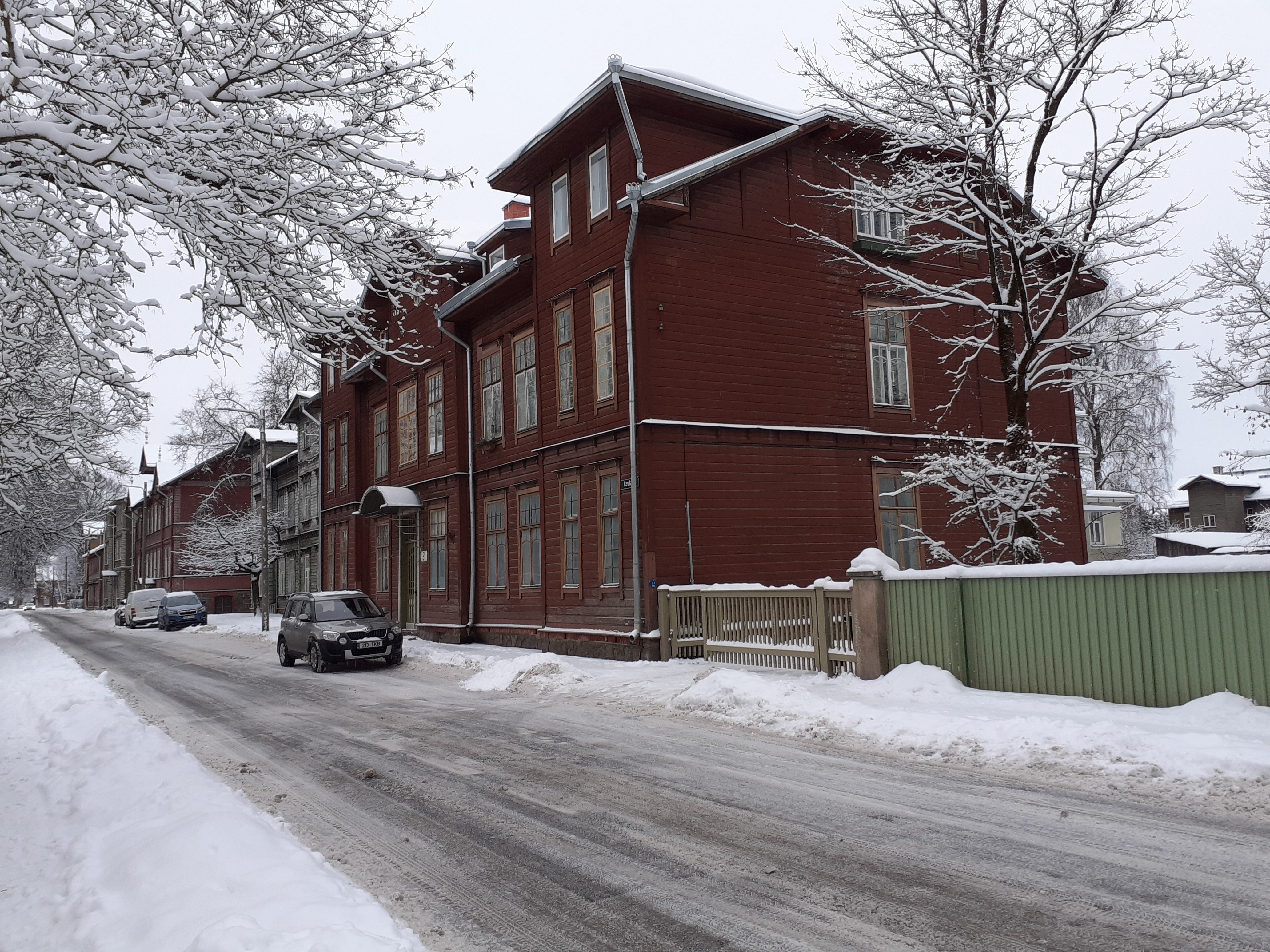 Tartu, Kastani 9, built around 1906. rephoto