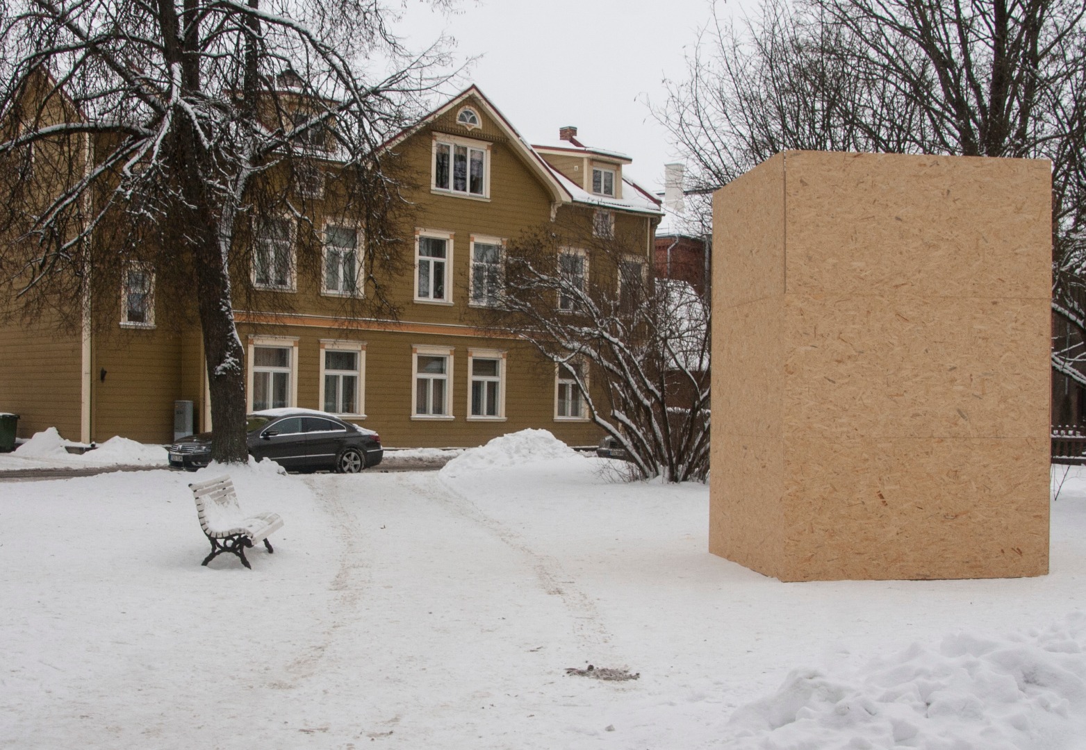 foto, Viljandi, J. Sihveri büst, 1991 rephoto