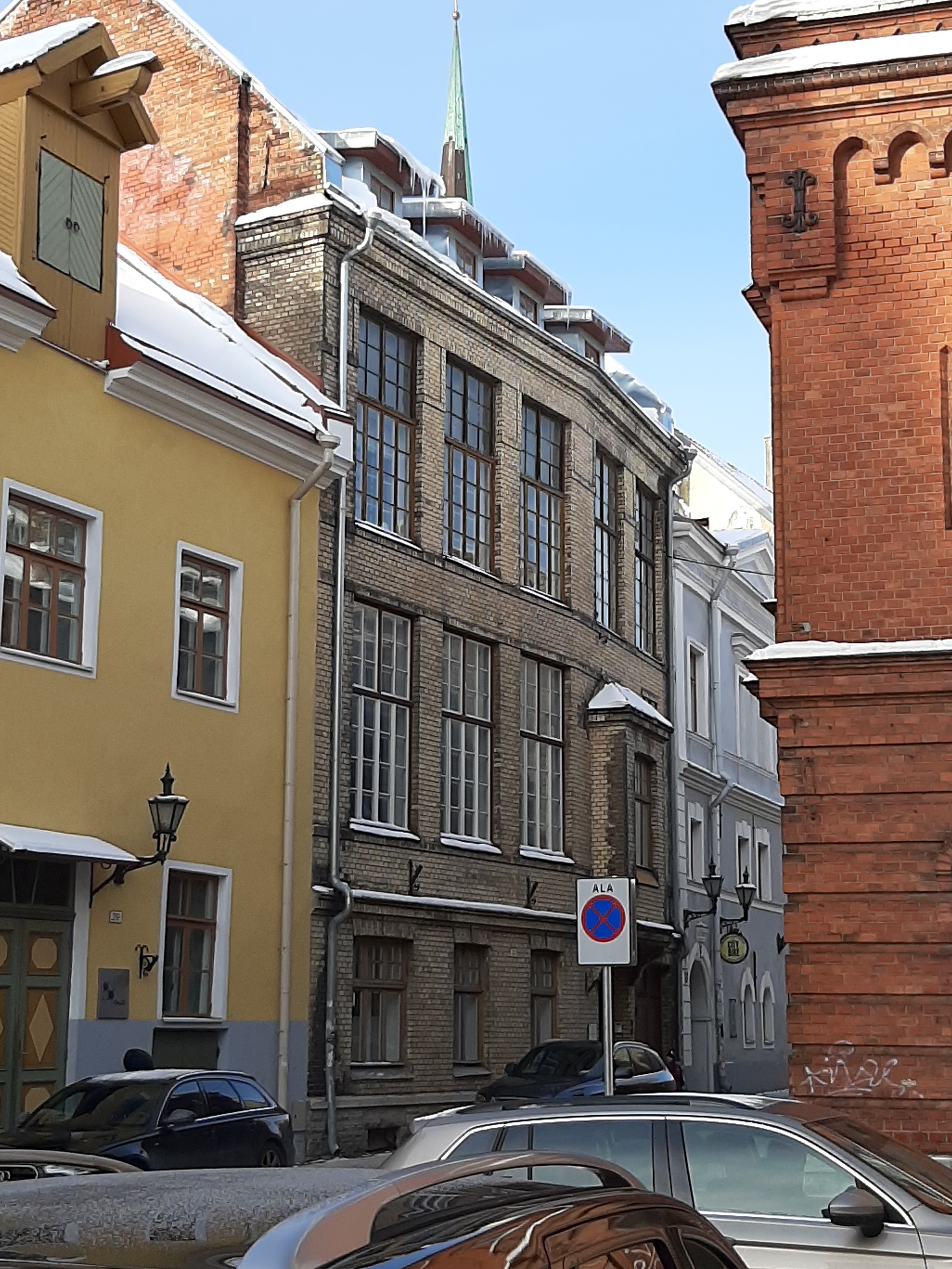 Tallinna Merekooli hoone aastatel 1940 - 1941 rephoto