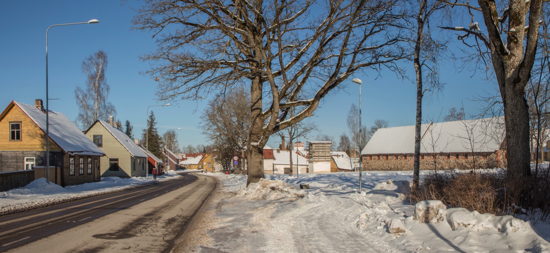 trükipostkaart, Suure-Jaani khk, Suure-Jaani,  Viljandi (Köleri)? tee, u 1910, J. Litteri kirjastus rephoto