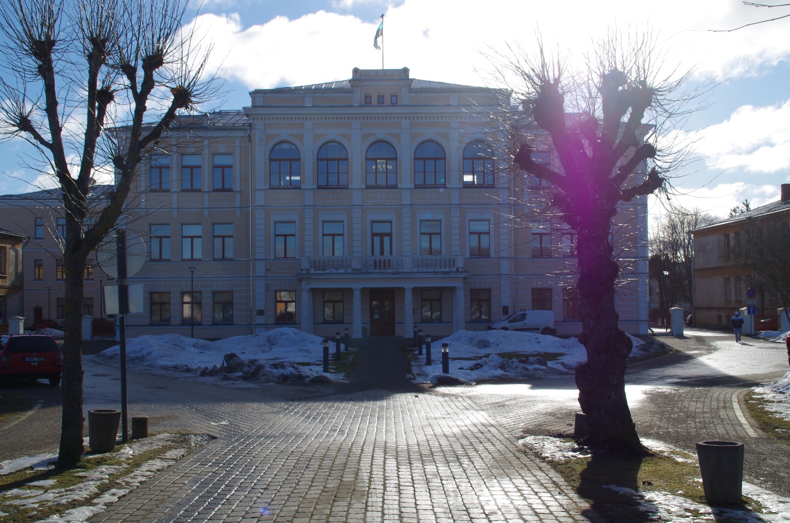 Rakvere Internate School building in Lääne-Viru county rephoto