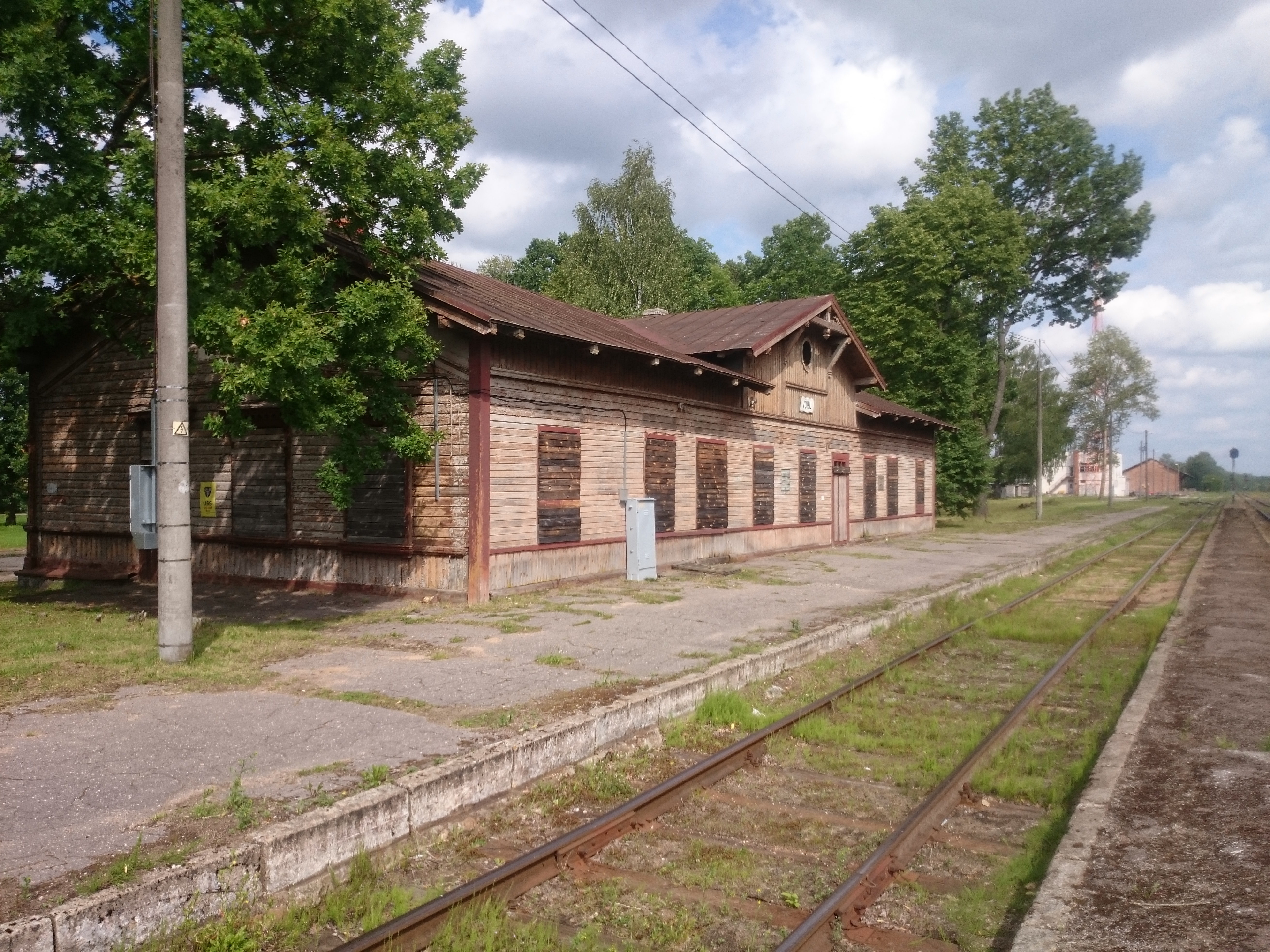Võru raudteejaam rephoto