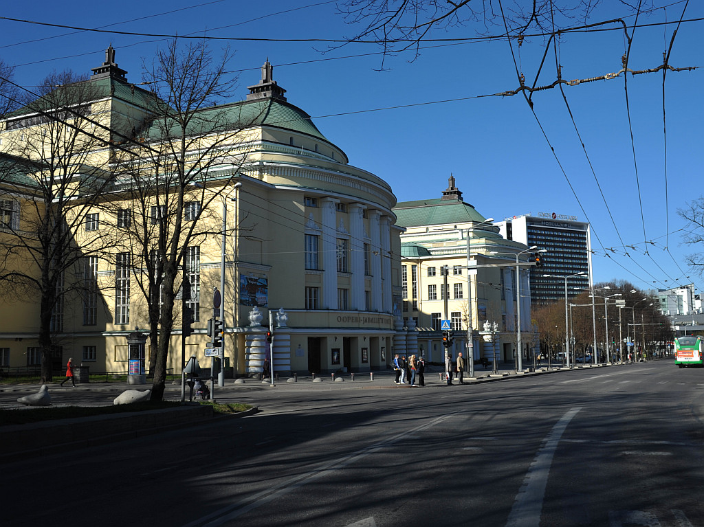 Estonia teatrimaja, vaade Estonia puiesteelt rephoto