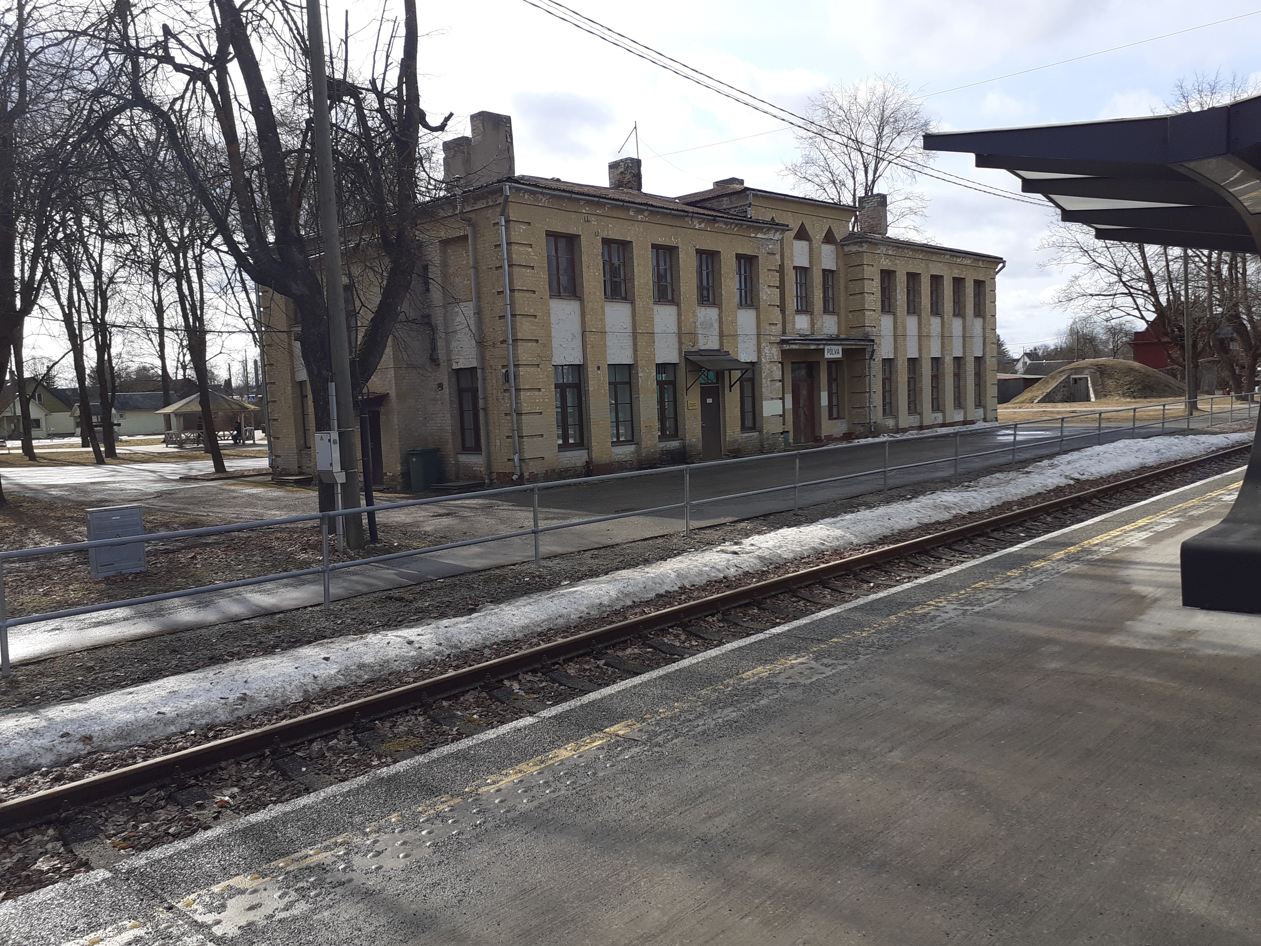 Põlva Railway Station rephoto