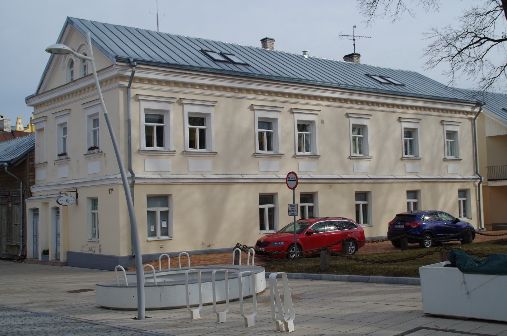 Building on Pikal Street, where Rakvere Teachers’ Seminar Training School was located rephoto