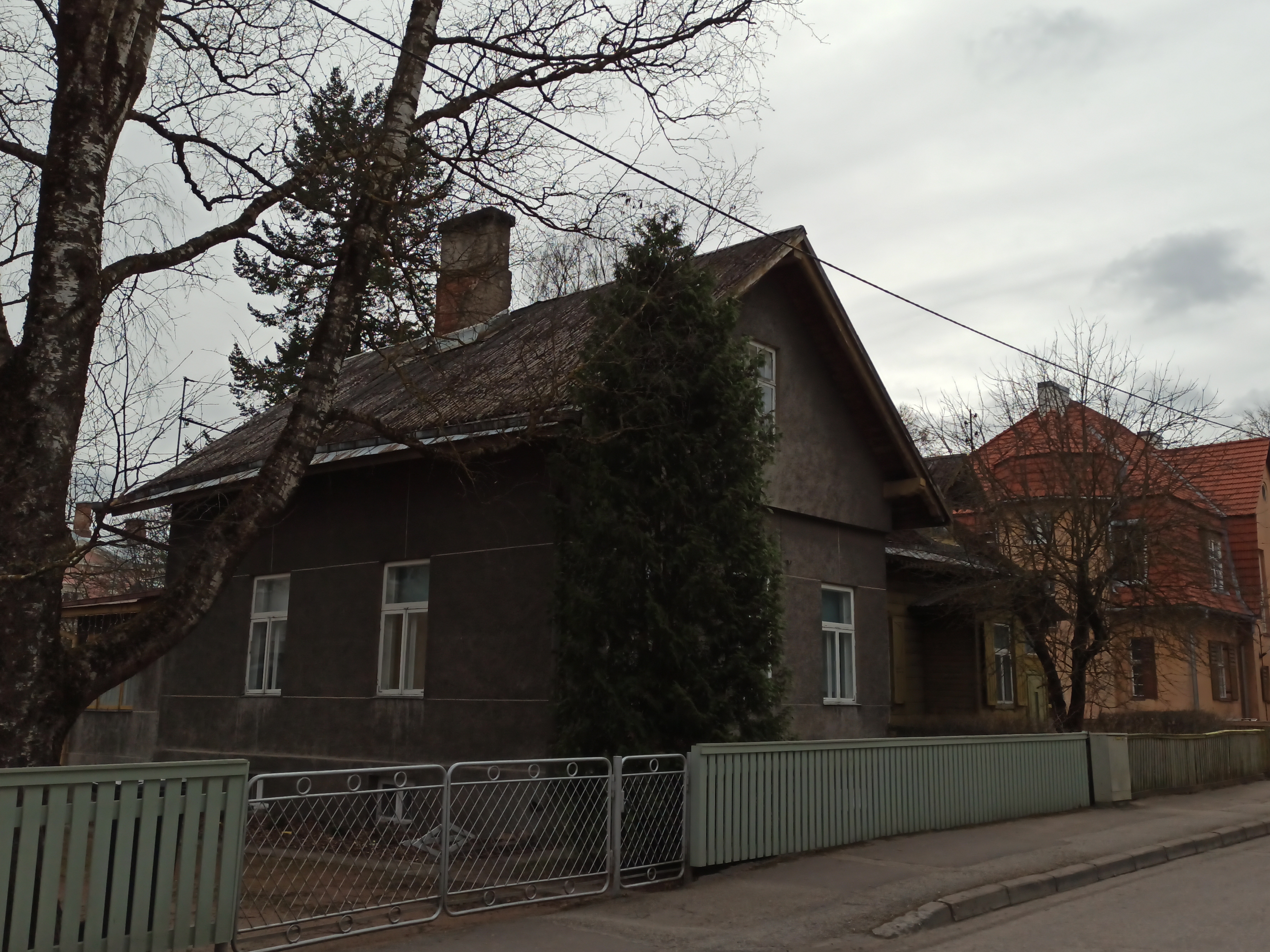 Wound, Anna residence in Tartu 1925-1927.- Teacher Tän. 8, 2nd floor, window towards the garden, entrance from the right end rephoto