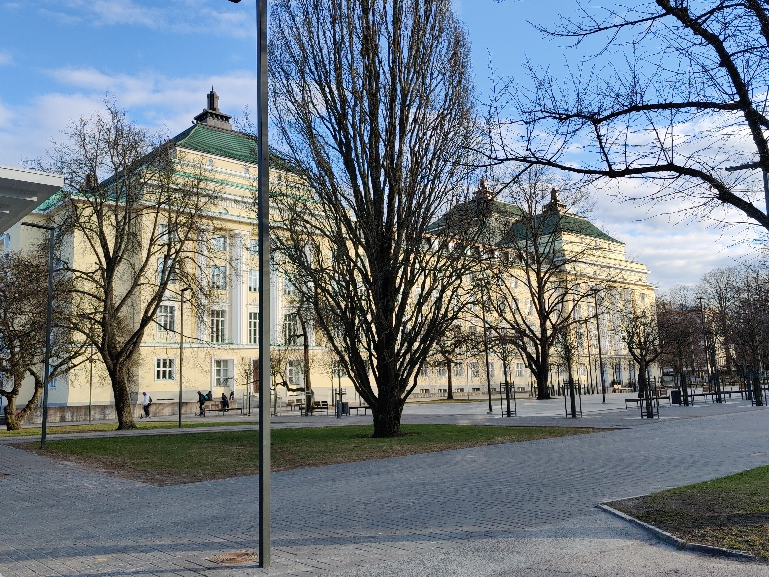 Tallinn. Construction of the theatre "Estonia" rephoto