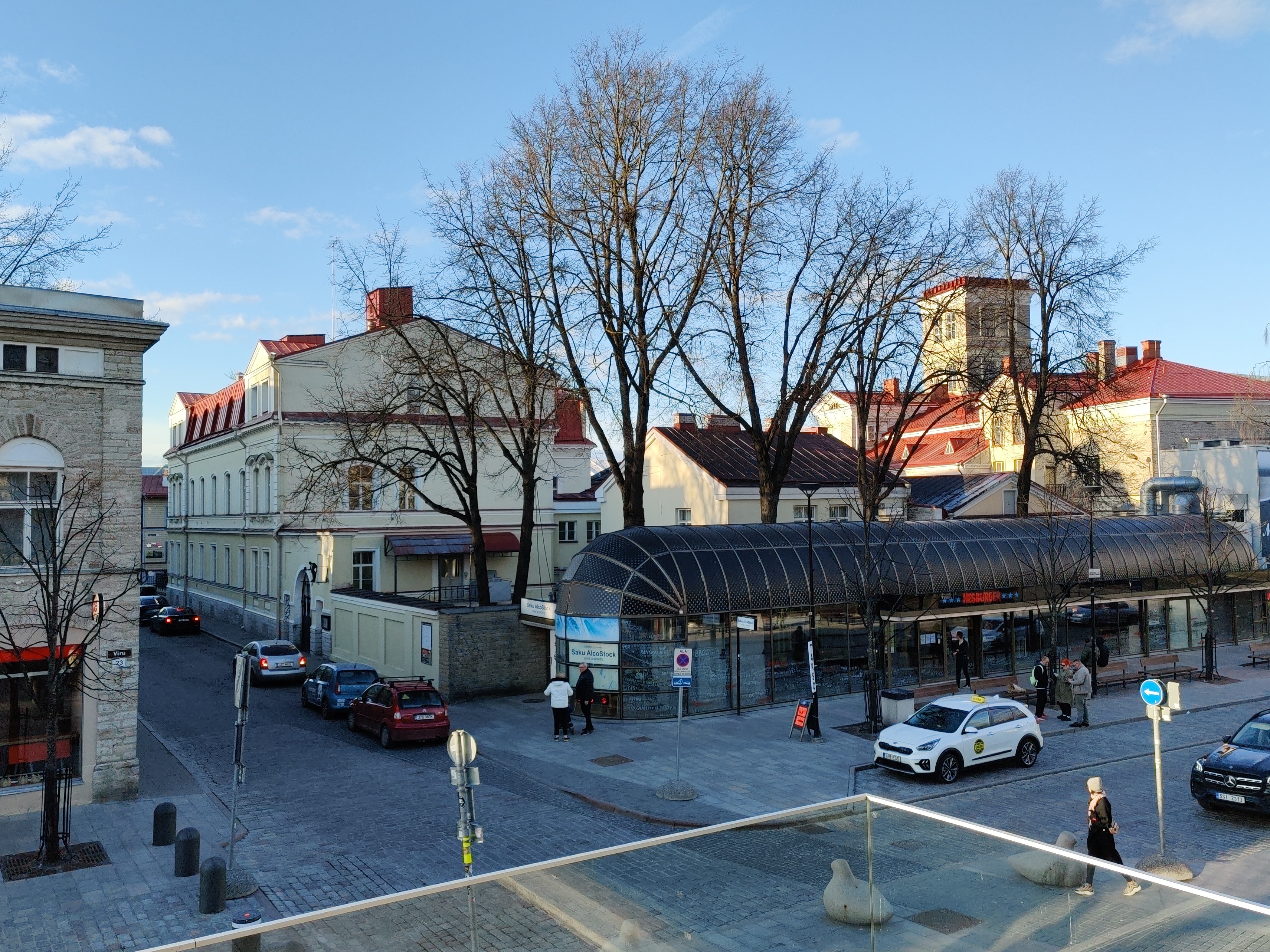 Vaade Virumäelt Viru ja Aia tänava nurgale Tallinnas rephoto