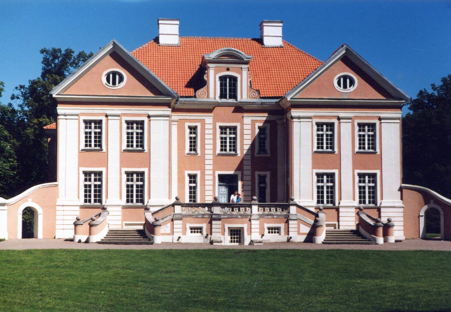 Palmse mõis, fassaadivaade. Arhitekt C. J. Mohr rephoto