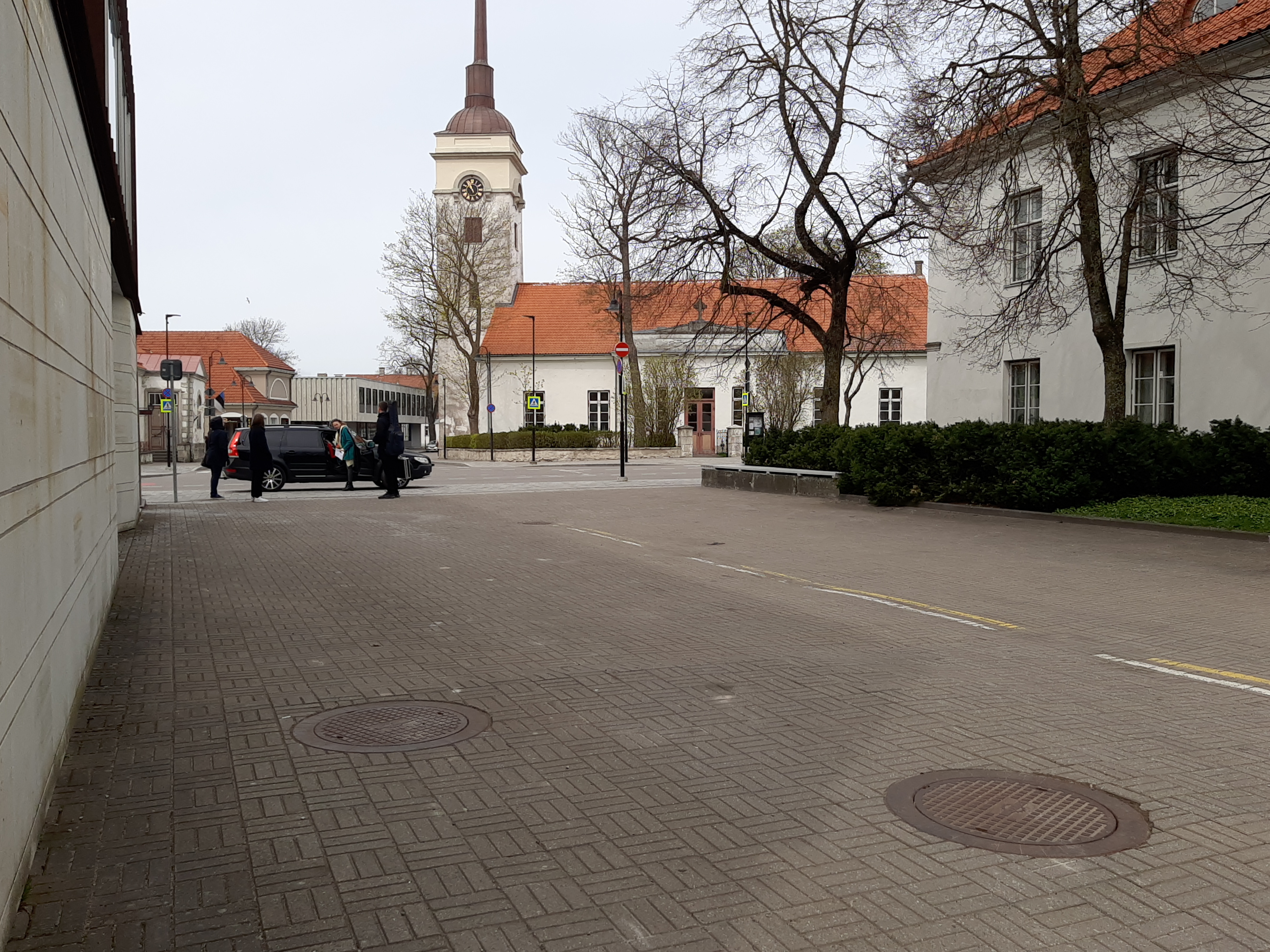 Kuressaare teatri näitlejad Kuressaare sõjajärgsetel taastamistöödel rephoto