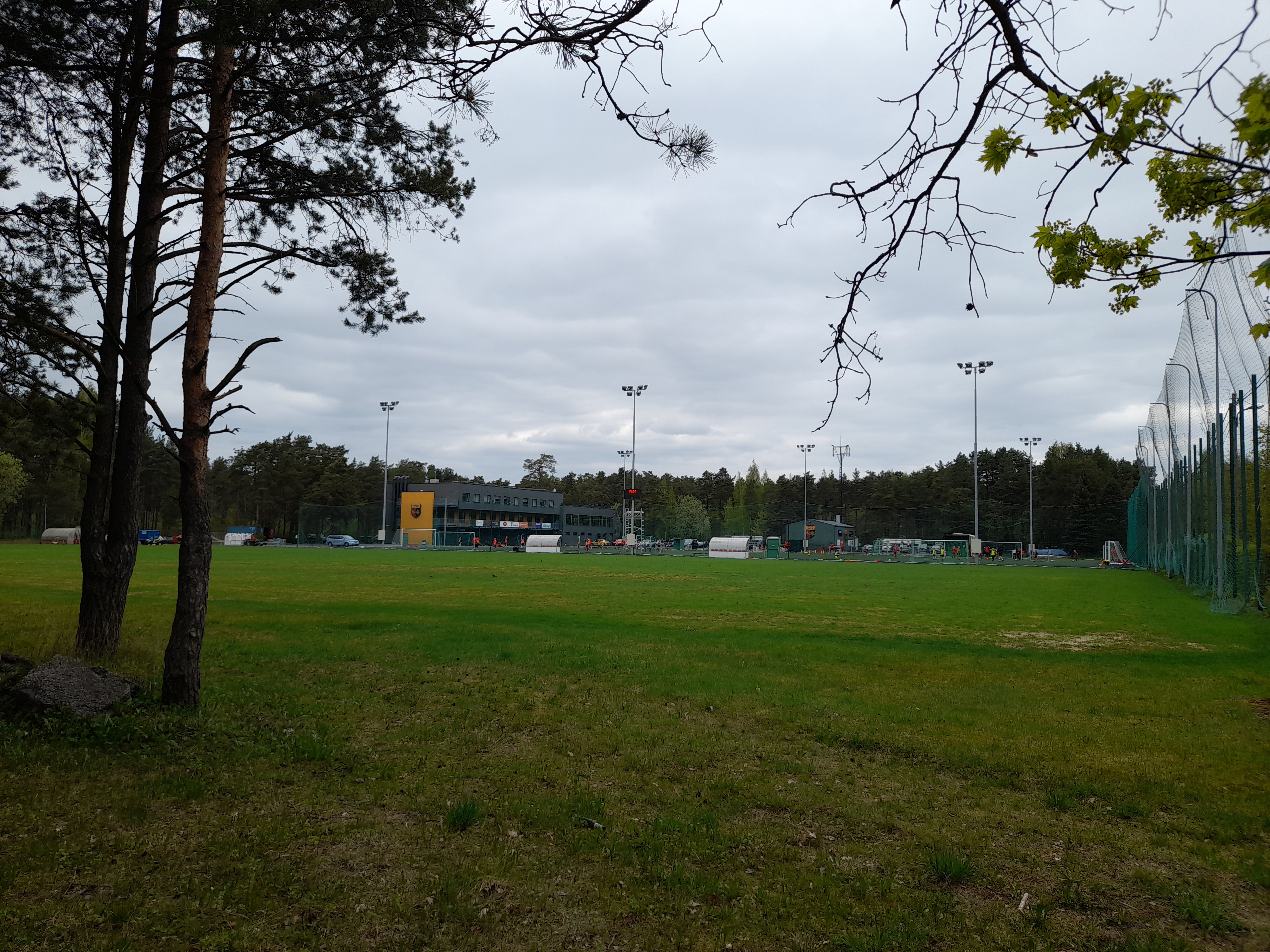 View of the firefighter stadium in Nõmmel. rephoto