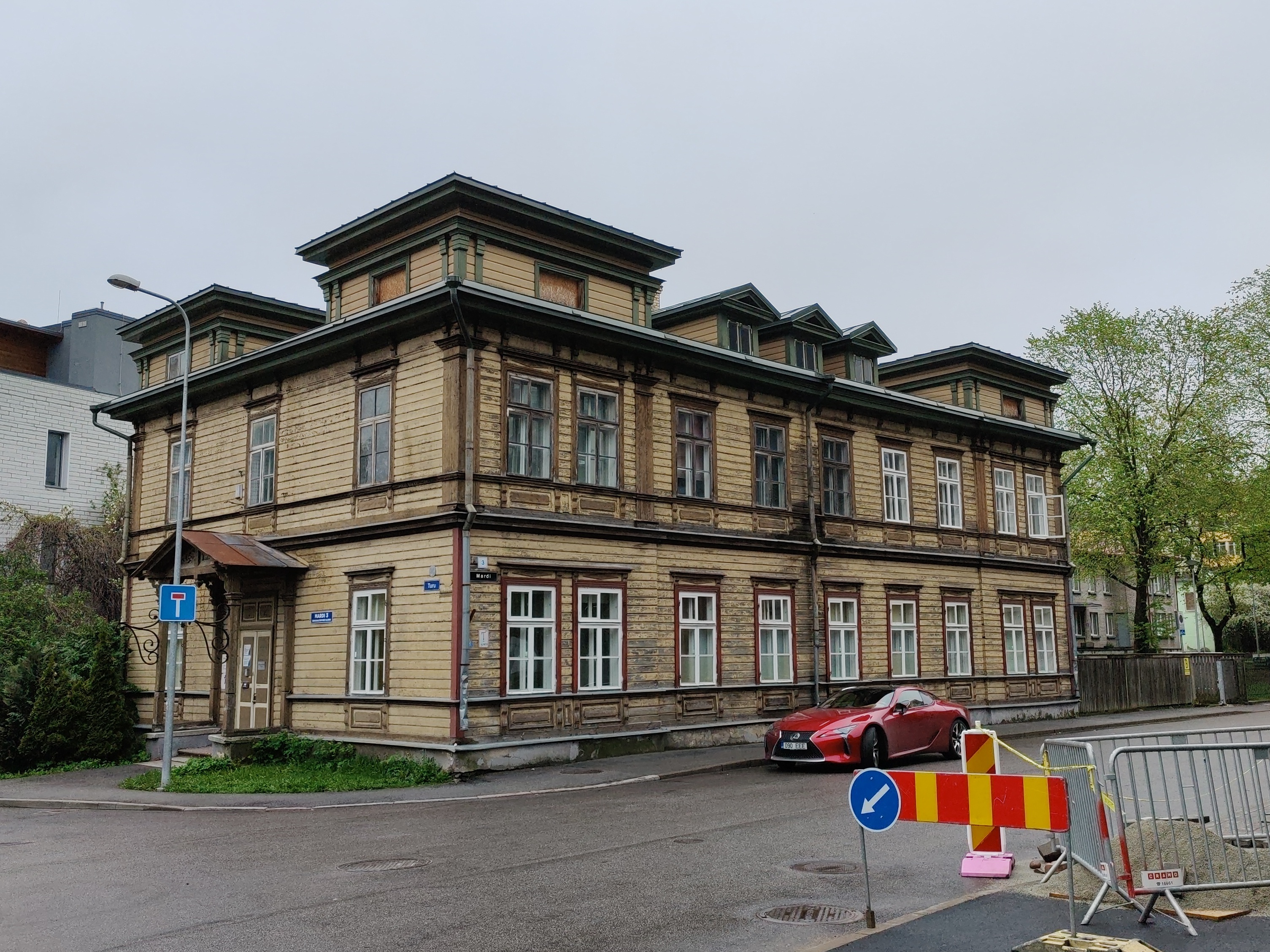 Korterelamu Tallinnas, hoone vaade. Arhitekt Nikolai Thamm vanem rephoto