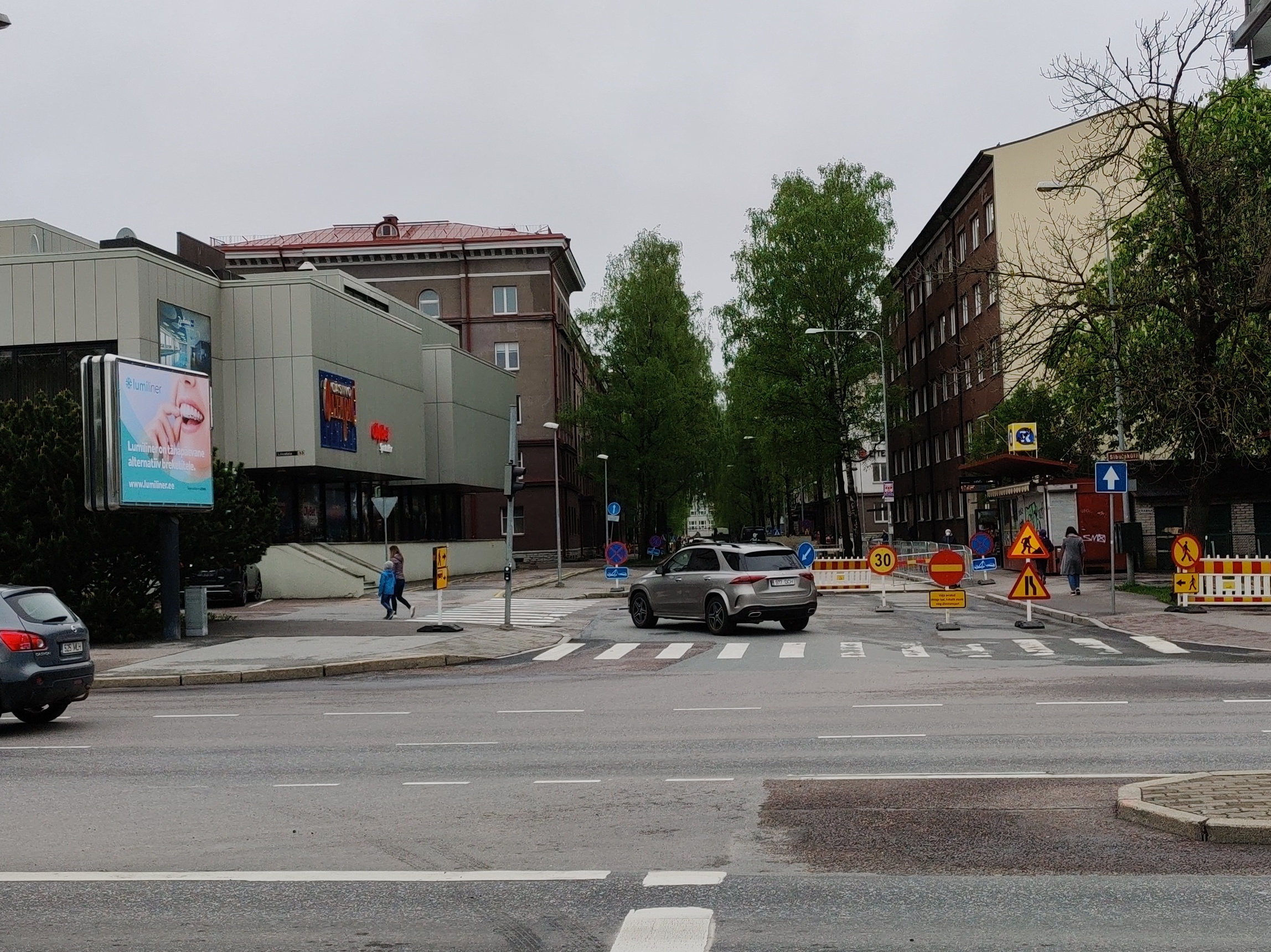Liivalaia ja A.Lauteri tn ristmik Tallinnas, tänavavaade rephoto