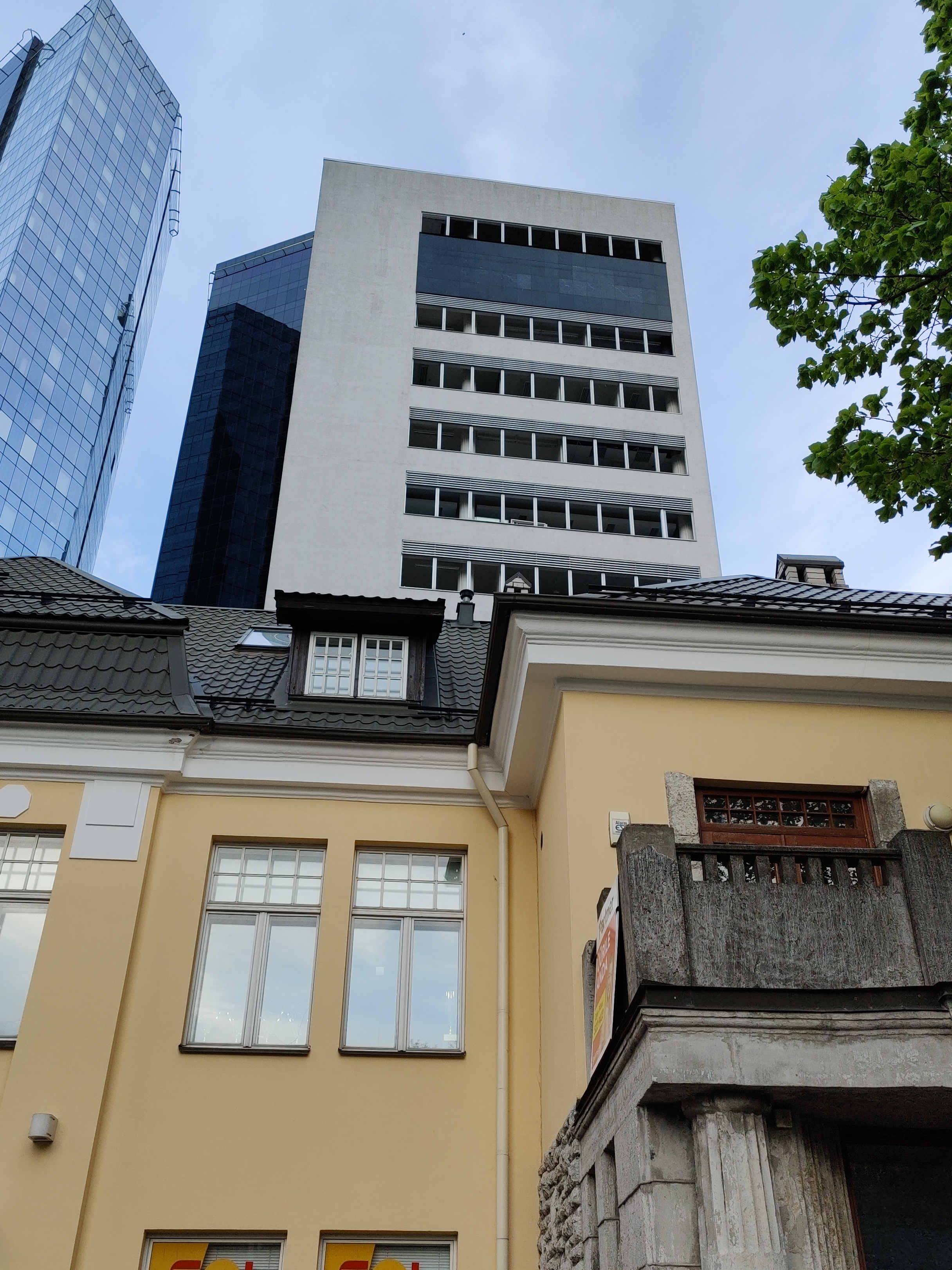 Buildings on Maakri Street in Tallinn rephoto