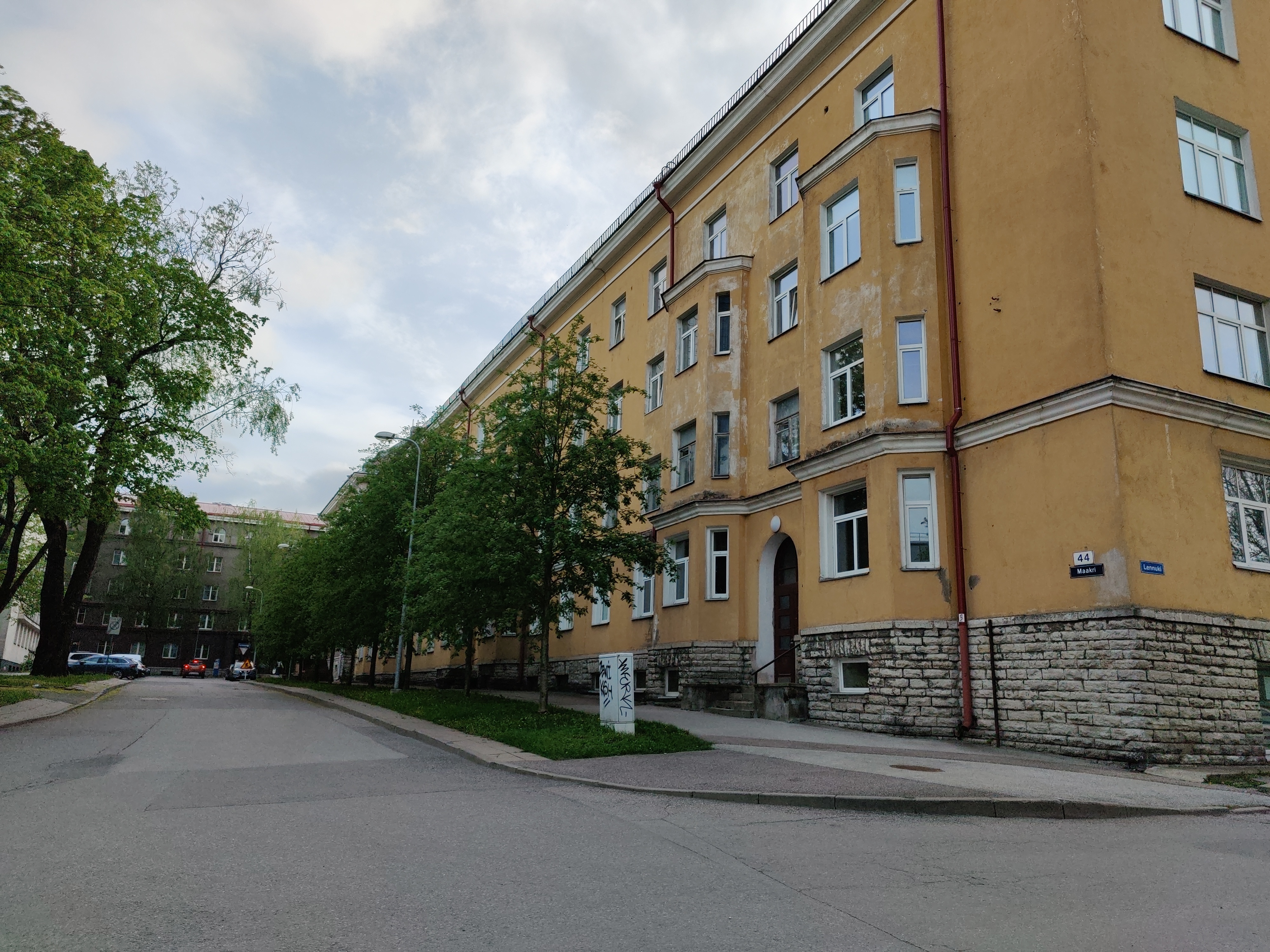 Buildings on Maakri Street in Tallinn rephoto