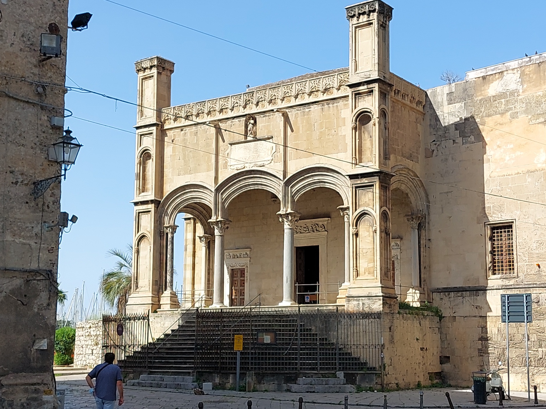 Summer, Giorgio (1834-1914) - n. 1317 - Palermo - St. Maria la Catena - Giorgio Sommer (1834-1914), "Palermo - Santa Maria la Catena church". Catalogue number: 1317. rephoto