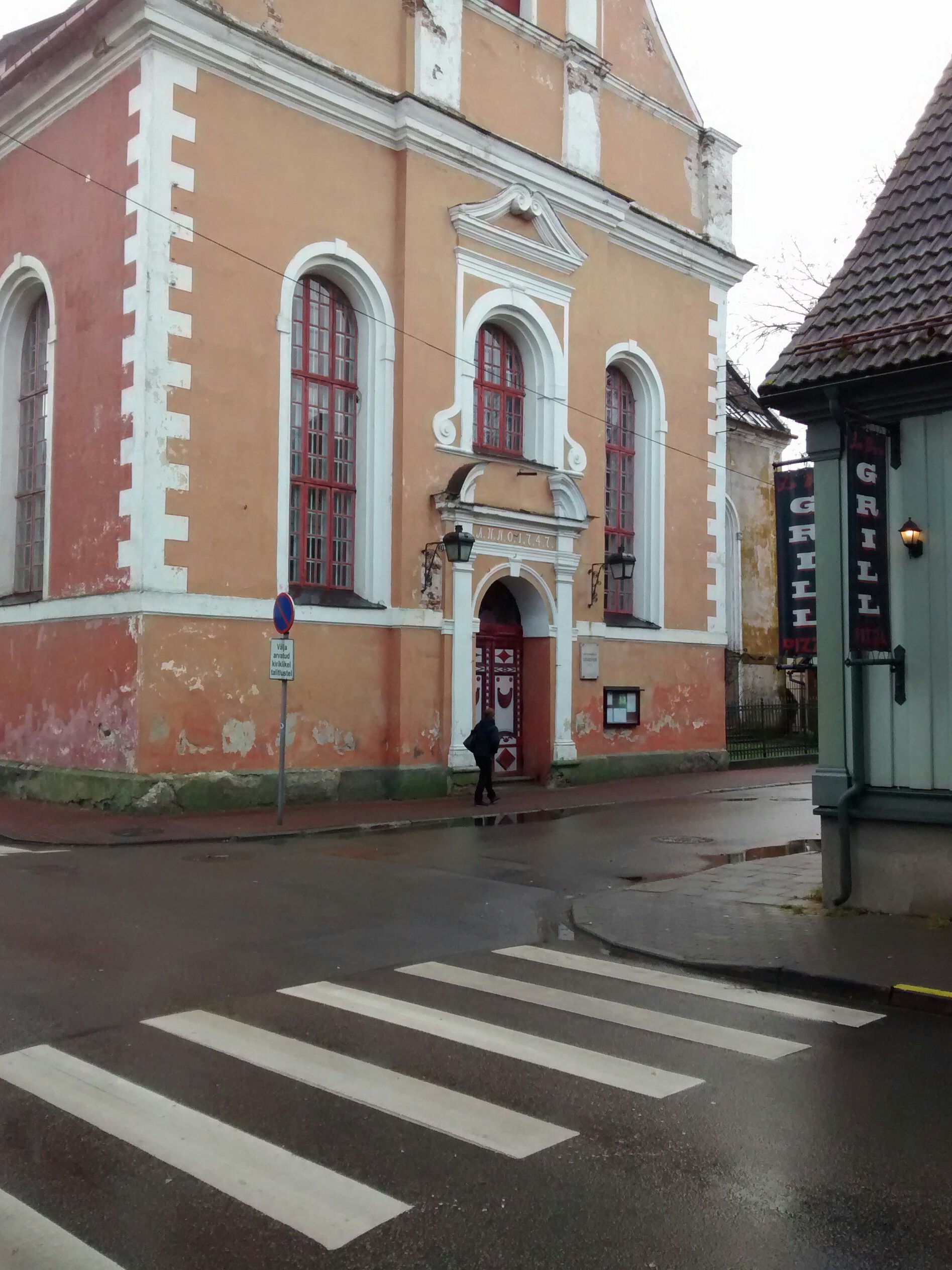 Pärnu, fragment from the church. rephoto