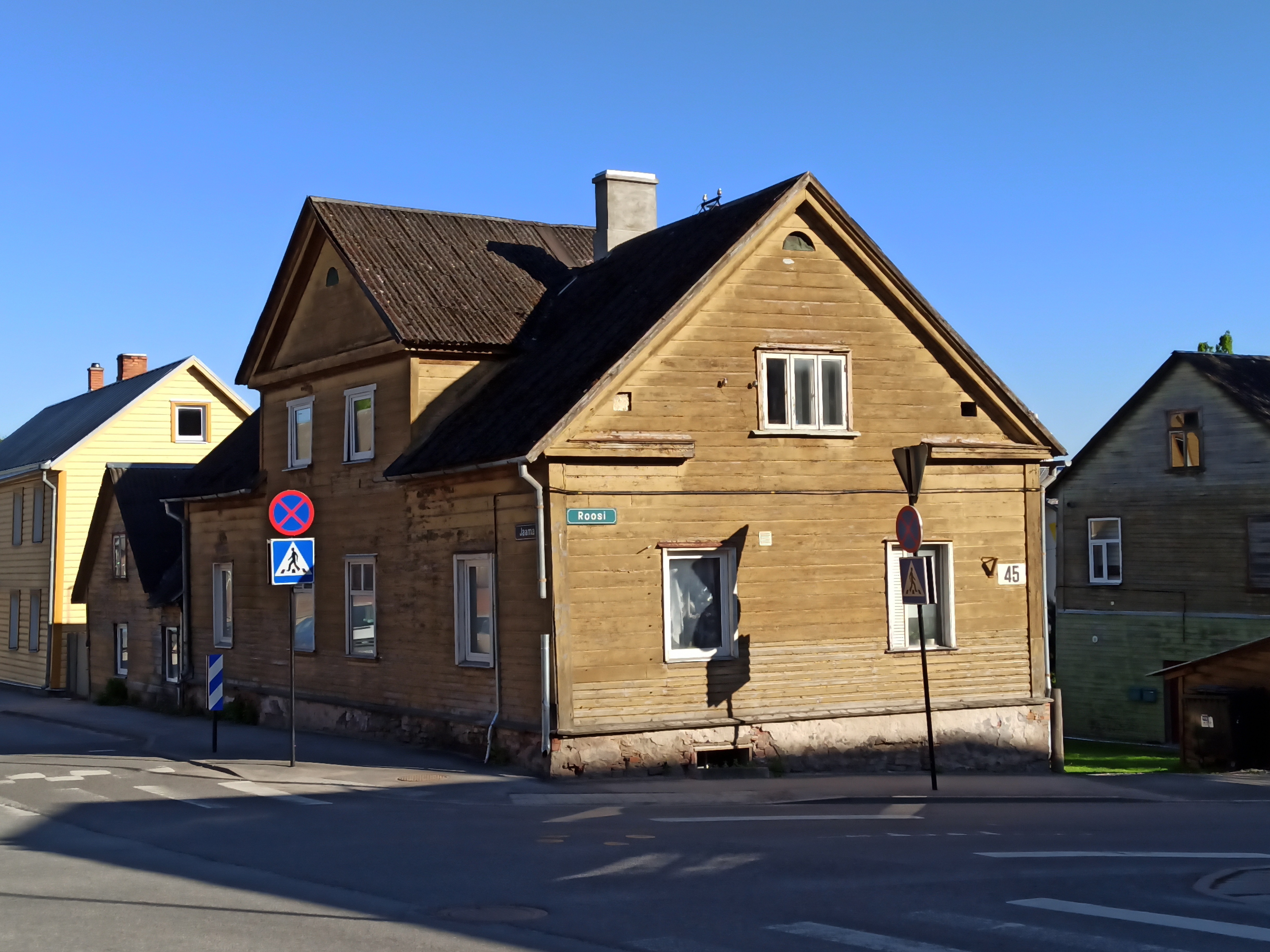 Tartu linnavaade. Maja, Roosi tn 45. (1924.a. asus EKP konspiratiivkorter) rephoto