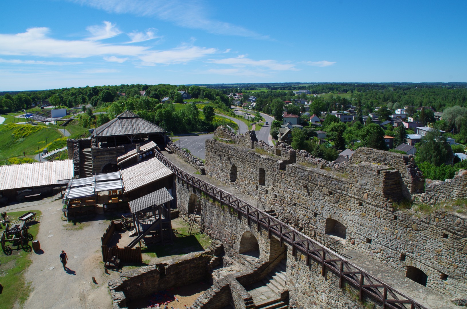 Rakvere Orthodox 5 - City interior and western wall rephoto