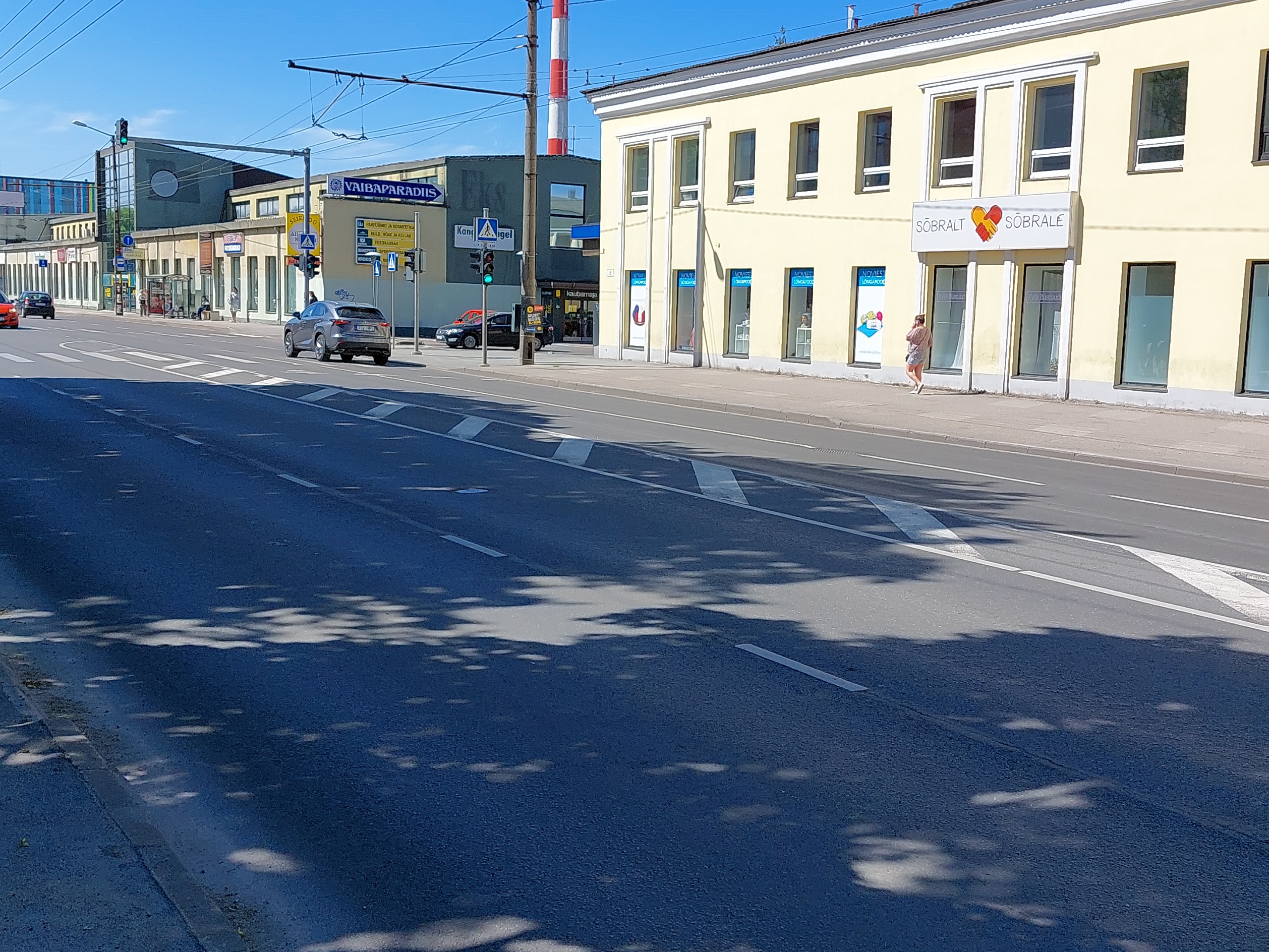 Flooding in Tallinn, on the way to Mustamäe, in front of the Excavator factory rephoto