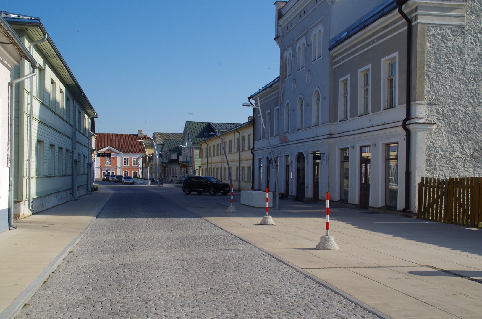 Rakvere, Pikk tänav, vaade Tallinna tänava poole rephoto