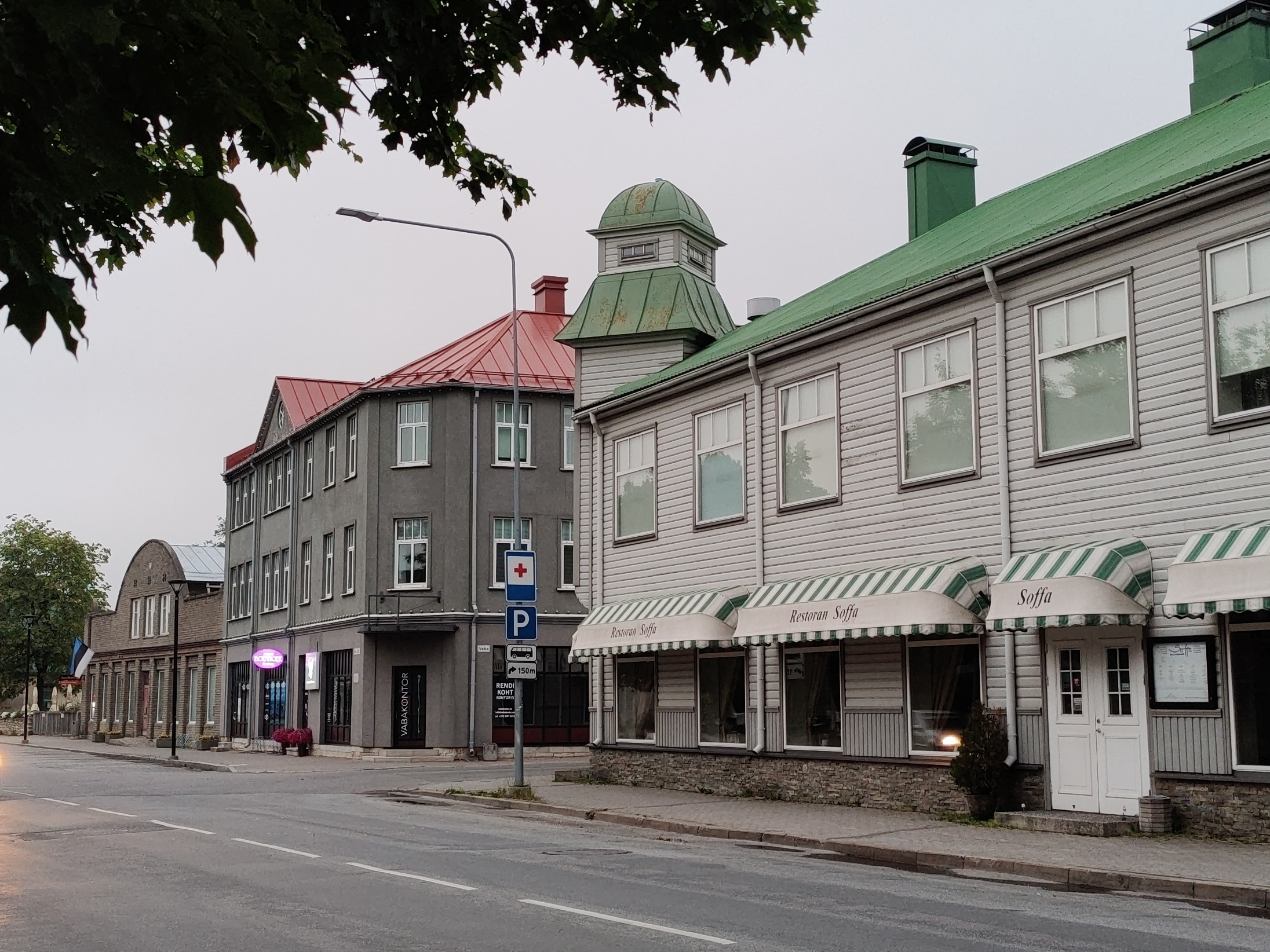 Postkaart. Võidu tänav Haapsalus. 1979. rephoto