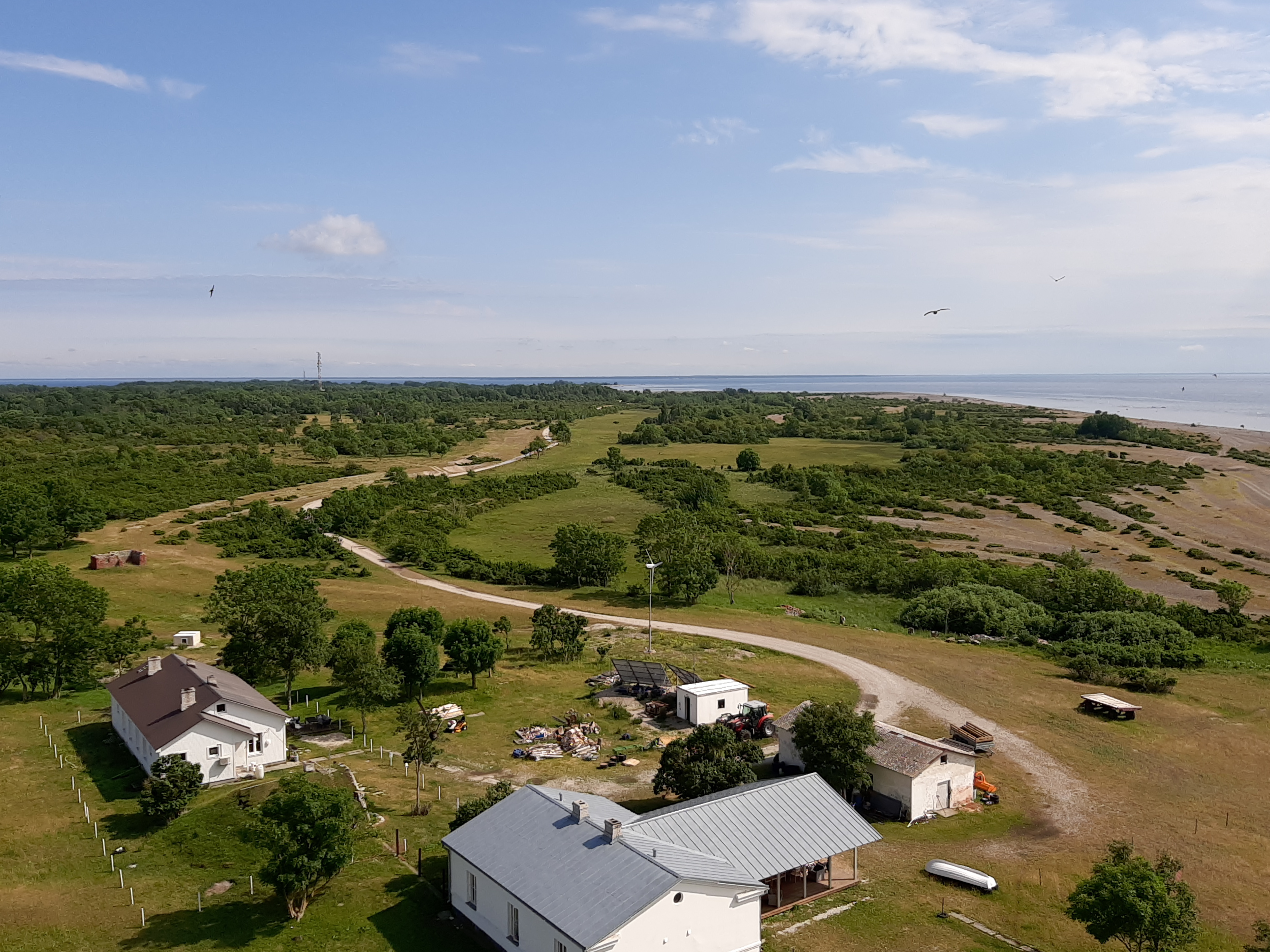 View Osmussaare from fire tower rephoto