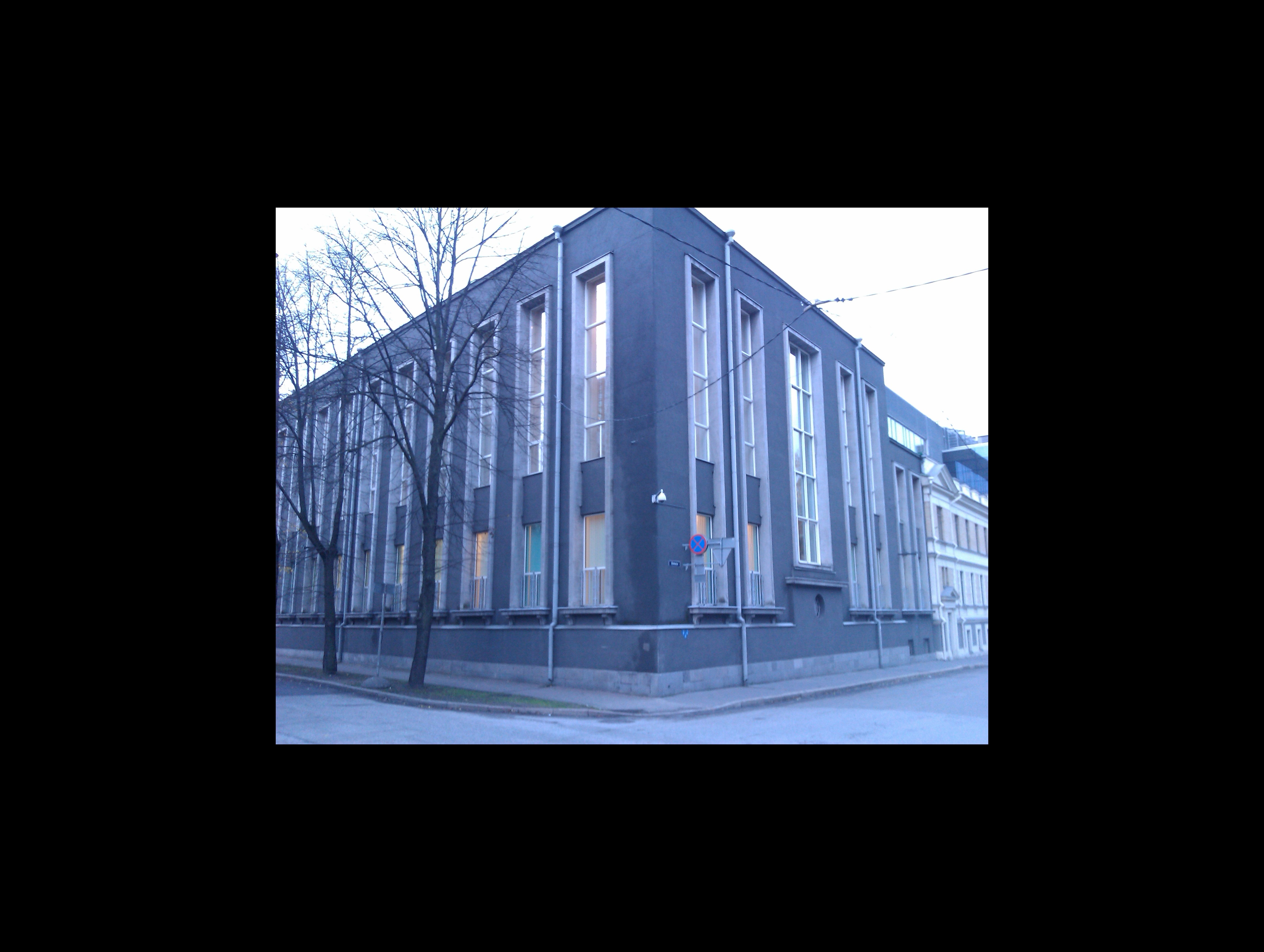Eesti Panga hoone. Vaade Sakala tänavalt rephoto
