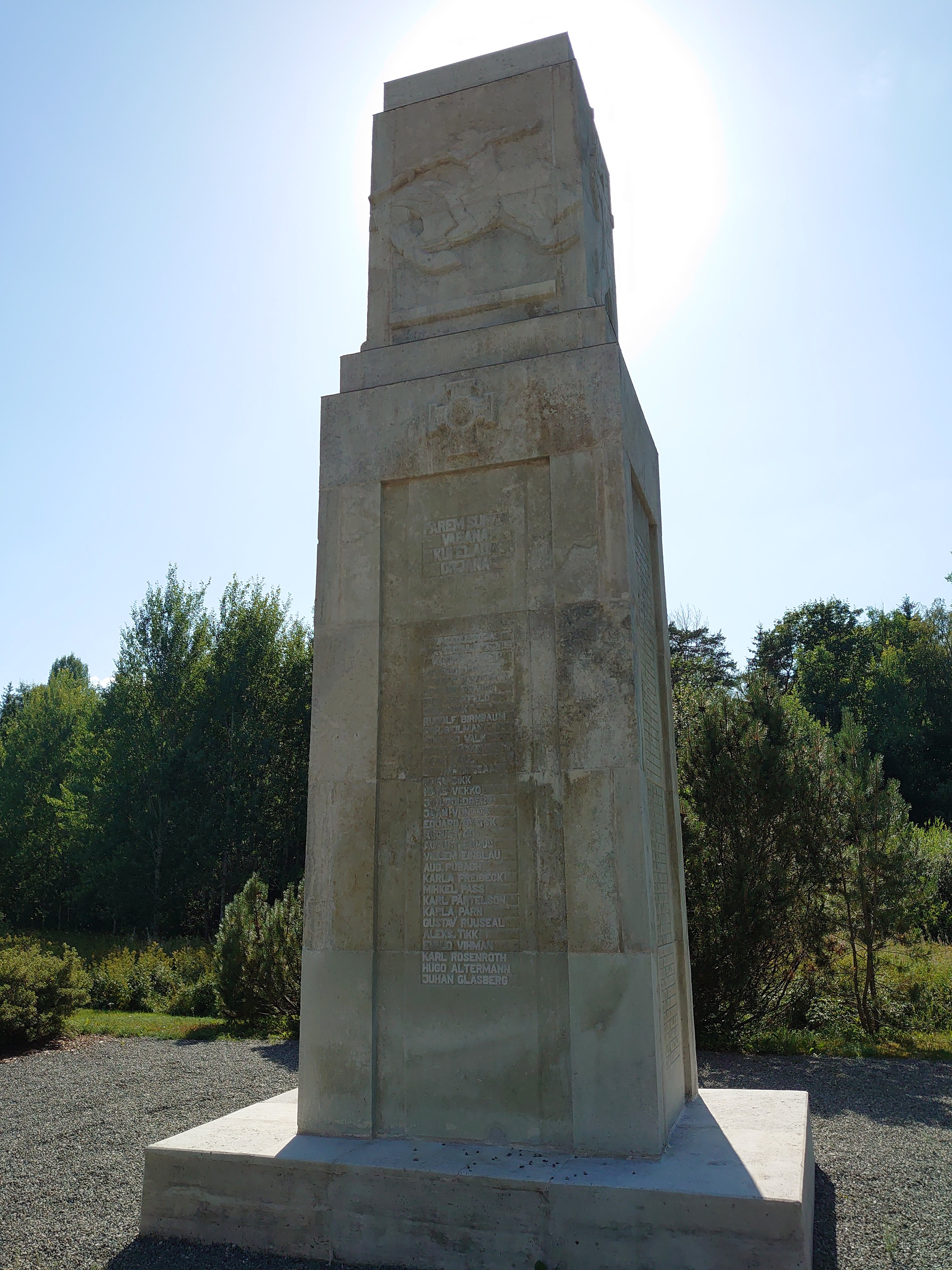 Simuna War of Independence monument rephoto