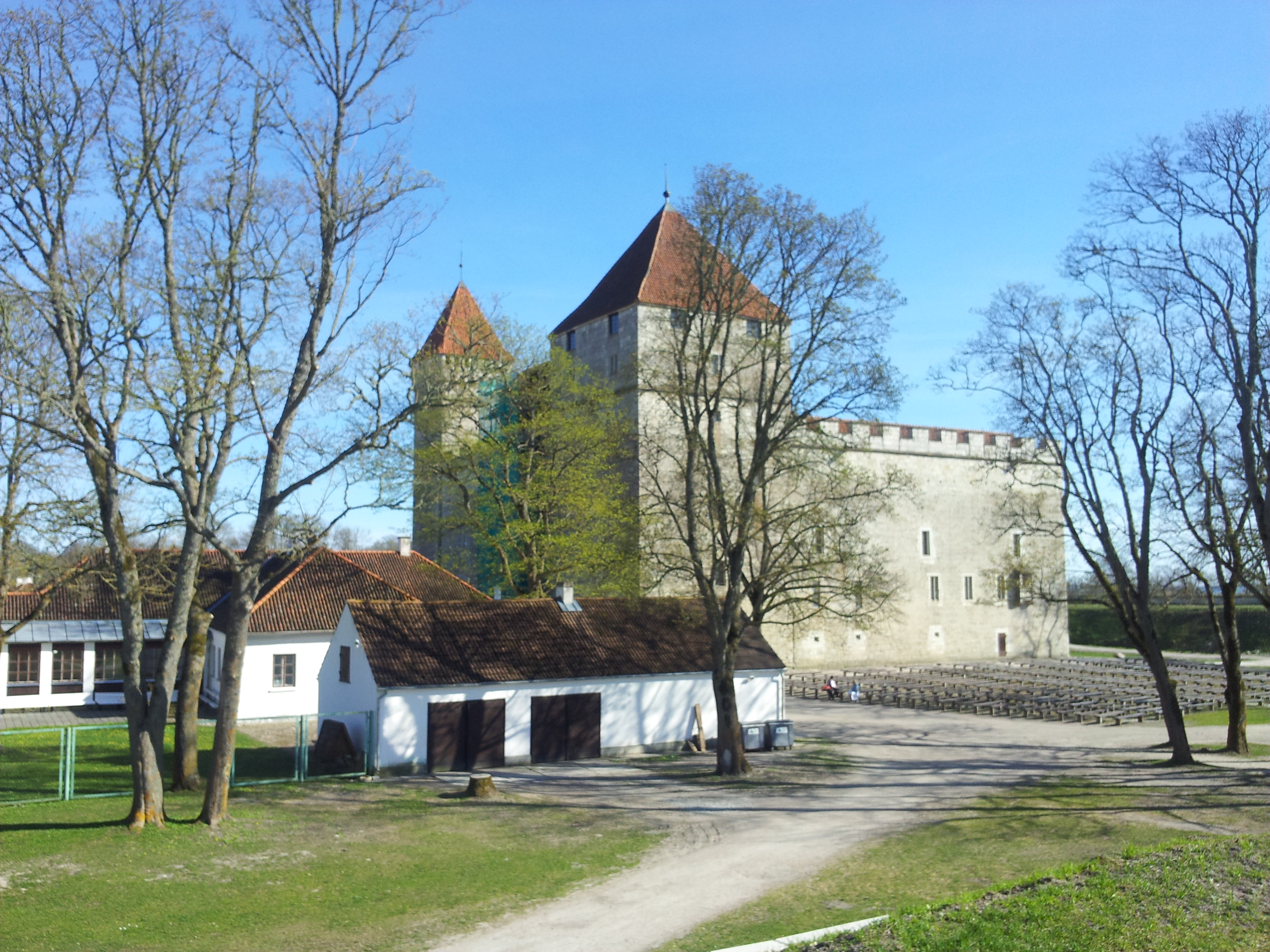 Kuressaare lossi vaade rephoto