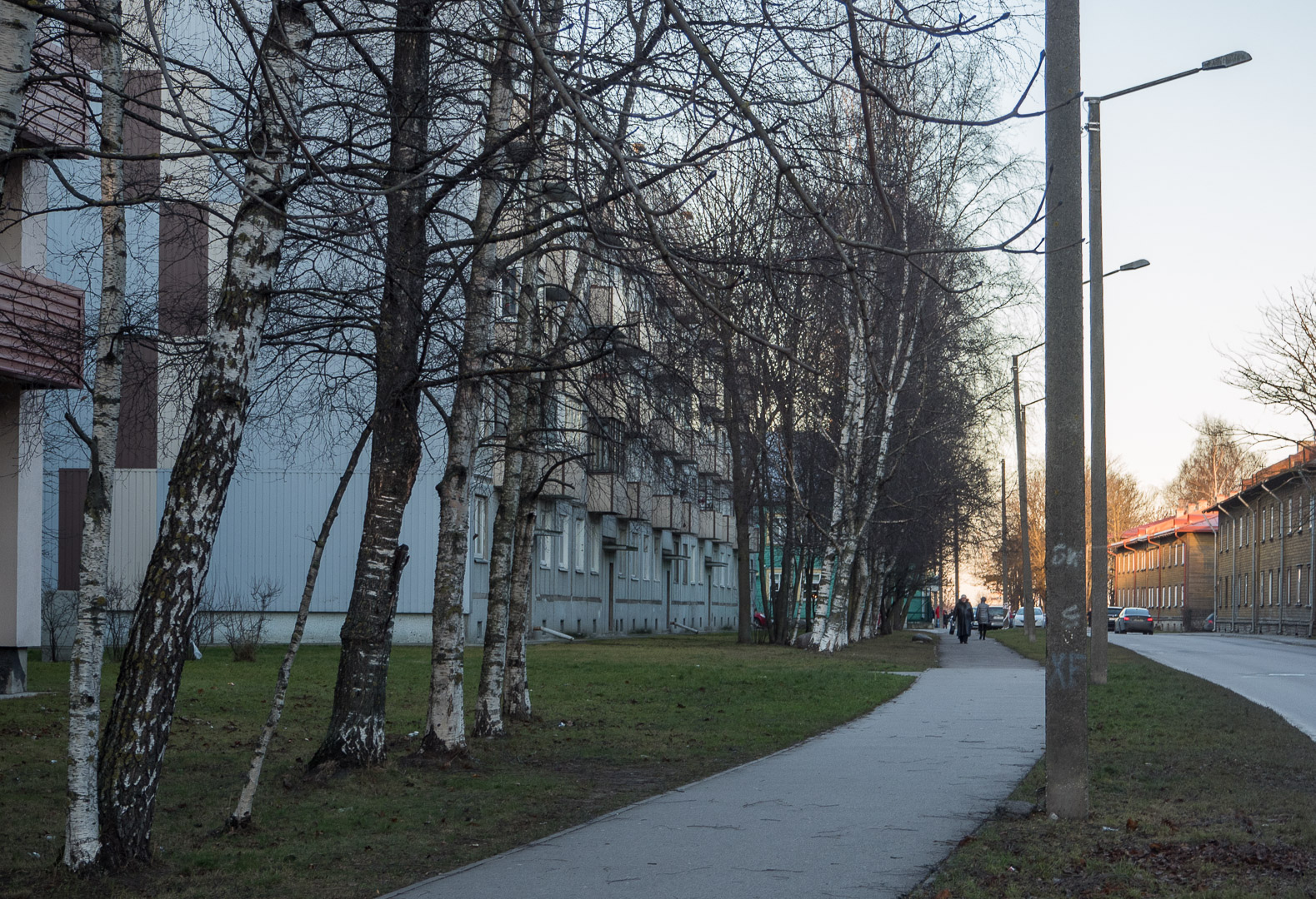 Tallinn, Sitsi Street, old workers' barracks. rephoto