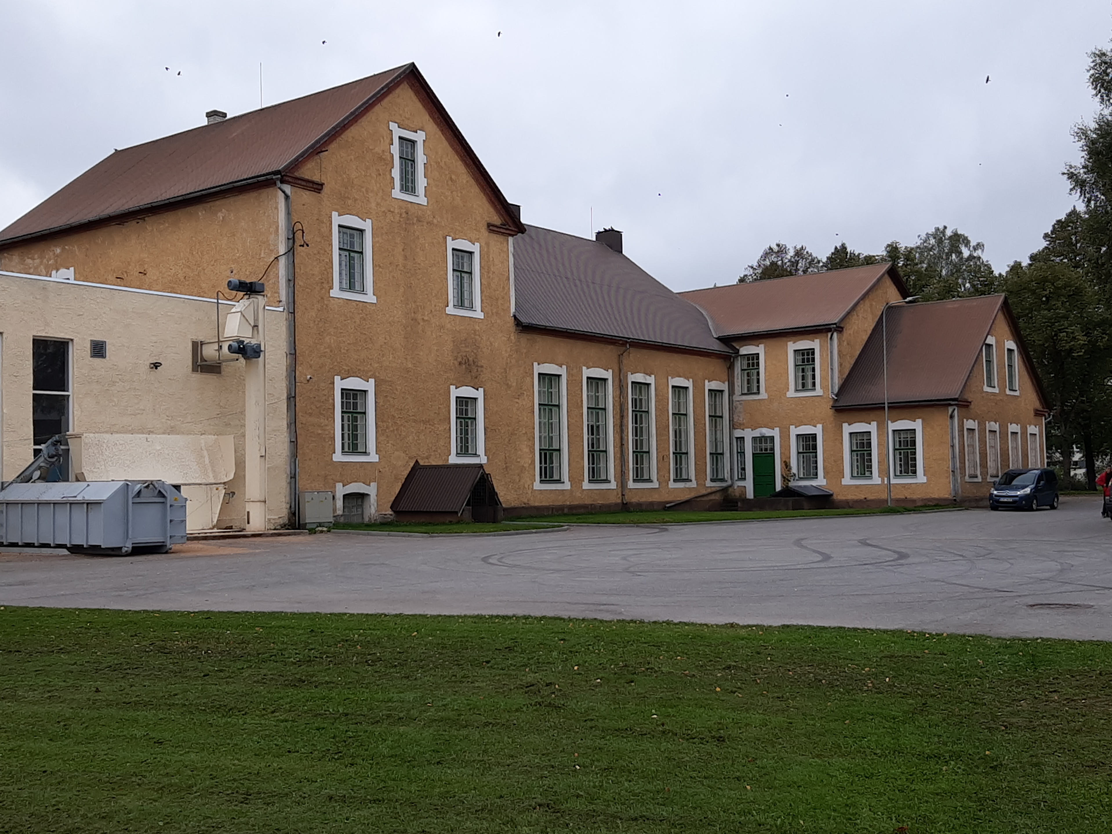 Construction of the building of the Estonian Bank's Petser Department, cornerstone, interior reviews rephoto