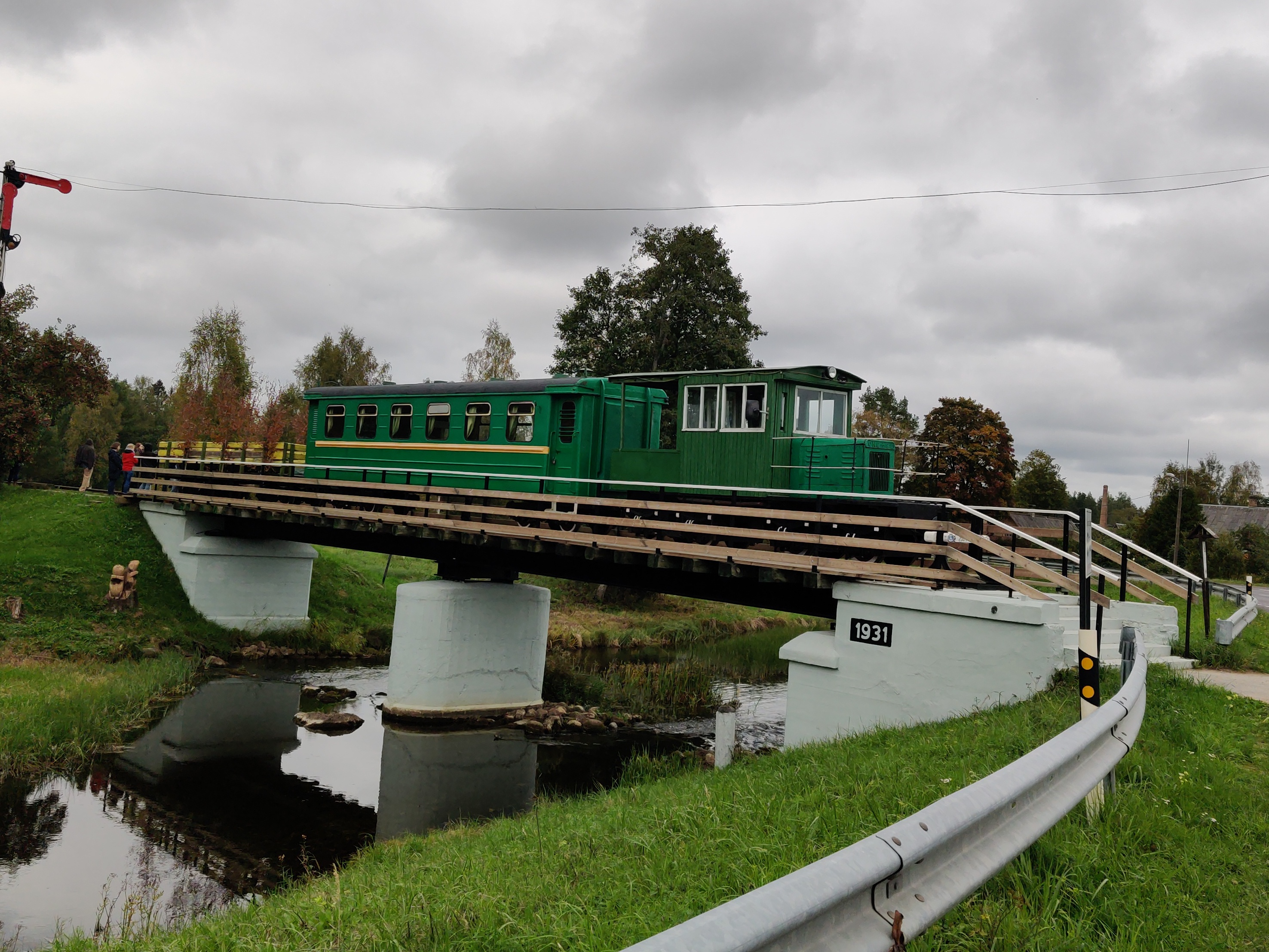 Railway bridge Avijõel on the narrow-minded railway track of Sonda-Mustvee rephoto