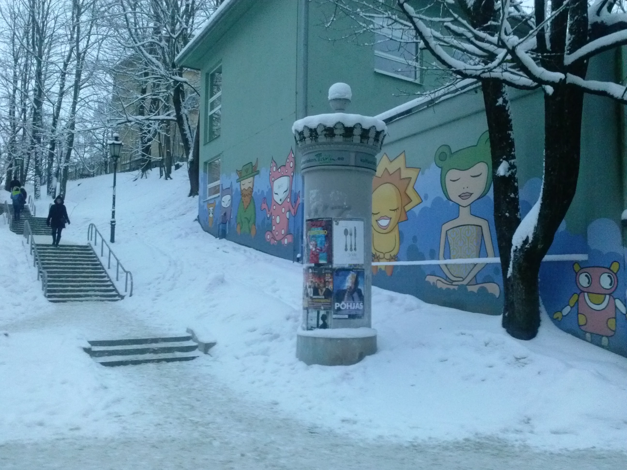 Tartu Estonia : Vallikraavi Street rephoto