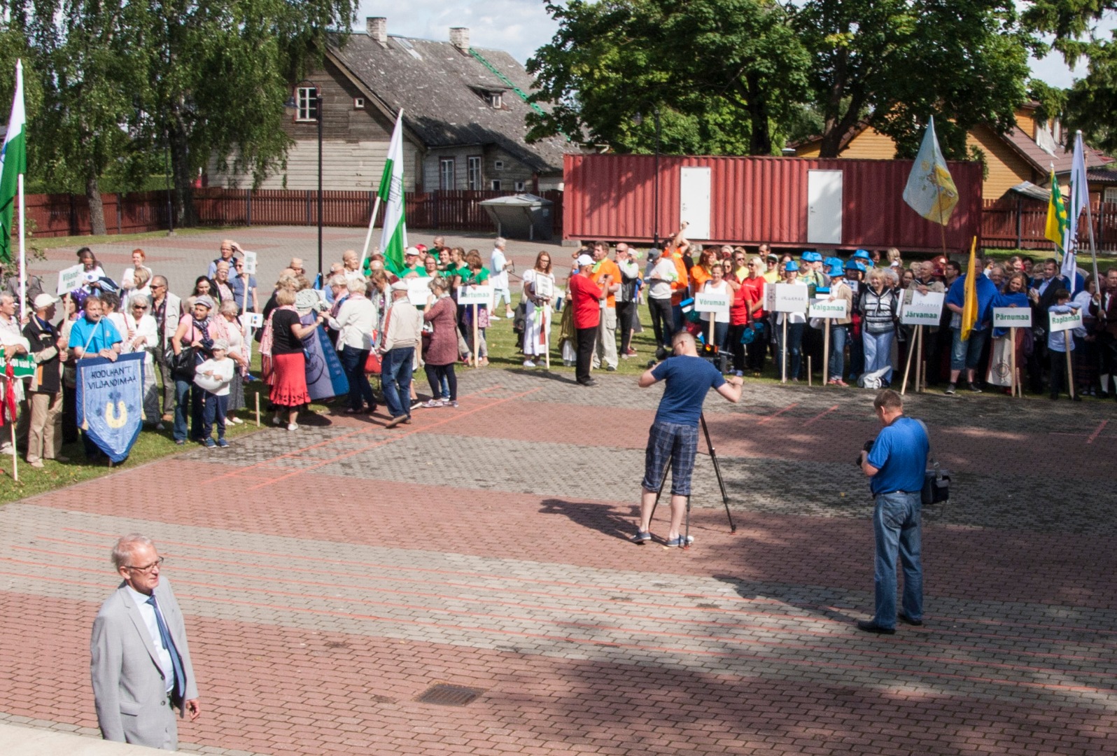 foto, A. Õunapuu võimlemise ja laulumängu kursus, 1908, foto J. Riet rephoto