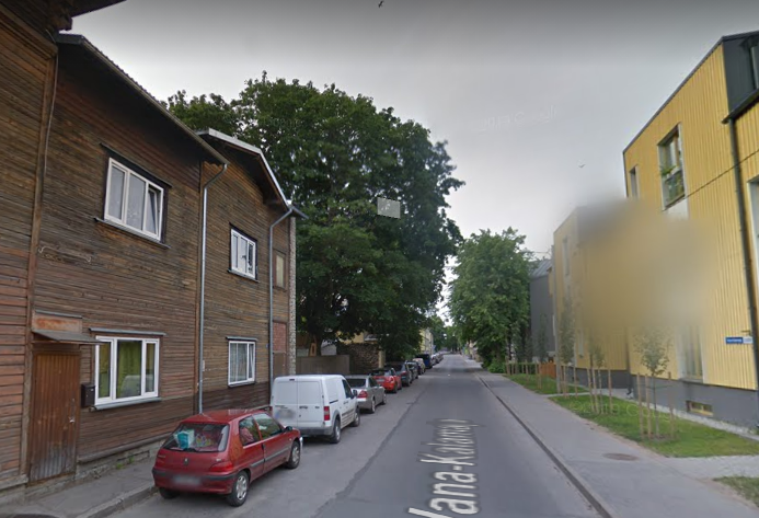 View on the corner of J. Nikonov and Vana-Kalamaja streets. rephoto
