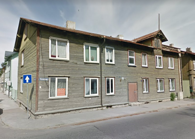 View of the building Tööstuse Street 40. rephoto