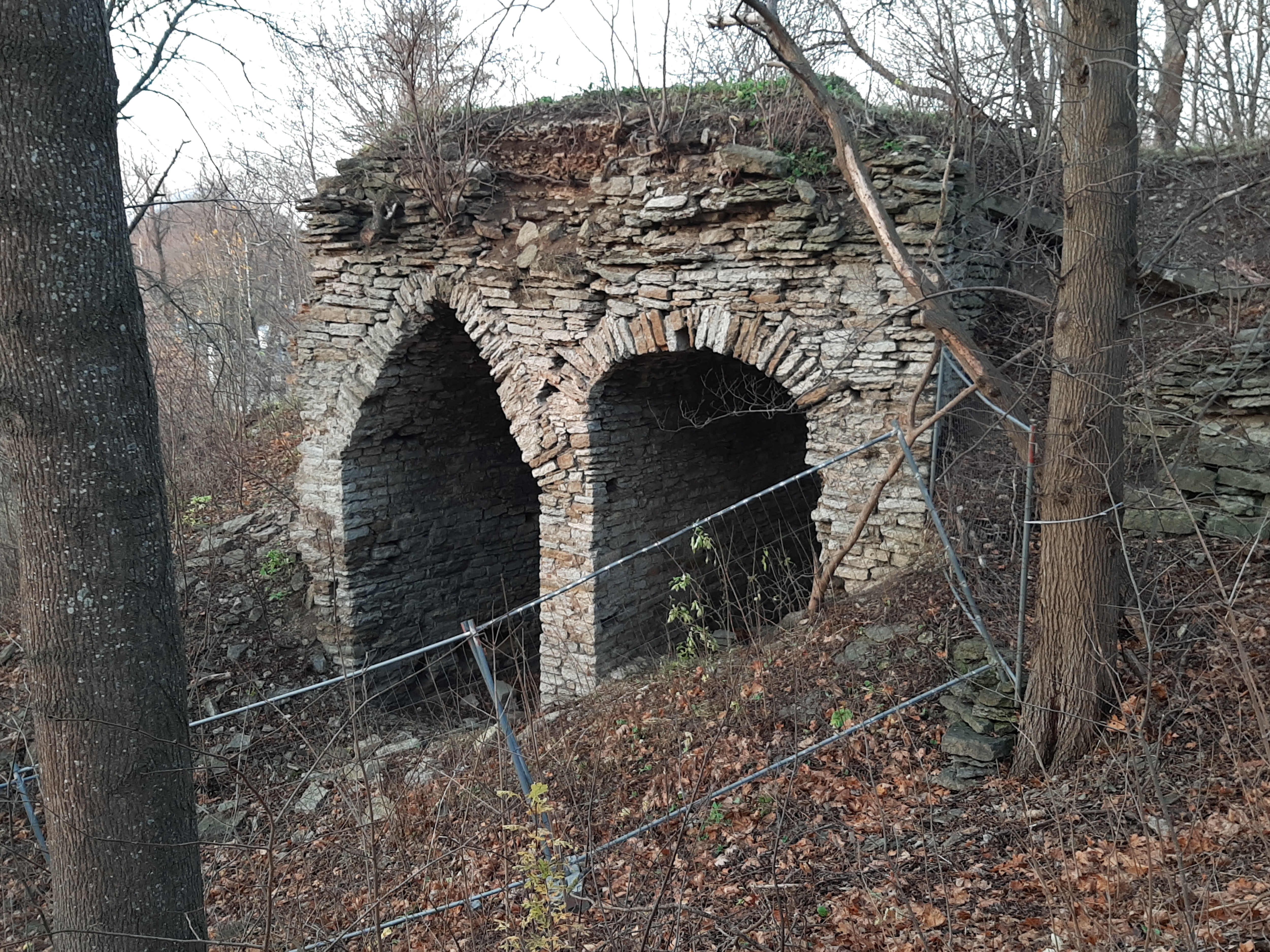 Tallinn. Hundikurstik Georg Eggers snow oven ruins 1840 rephoto