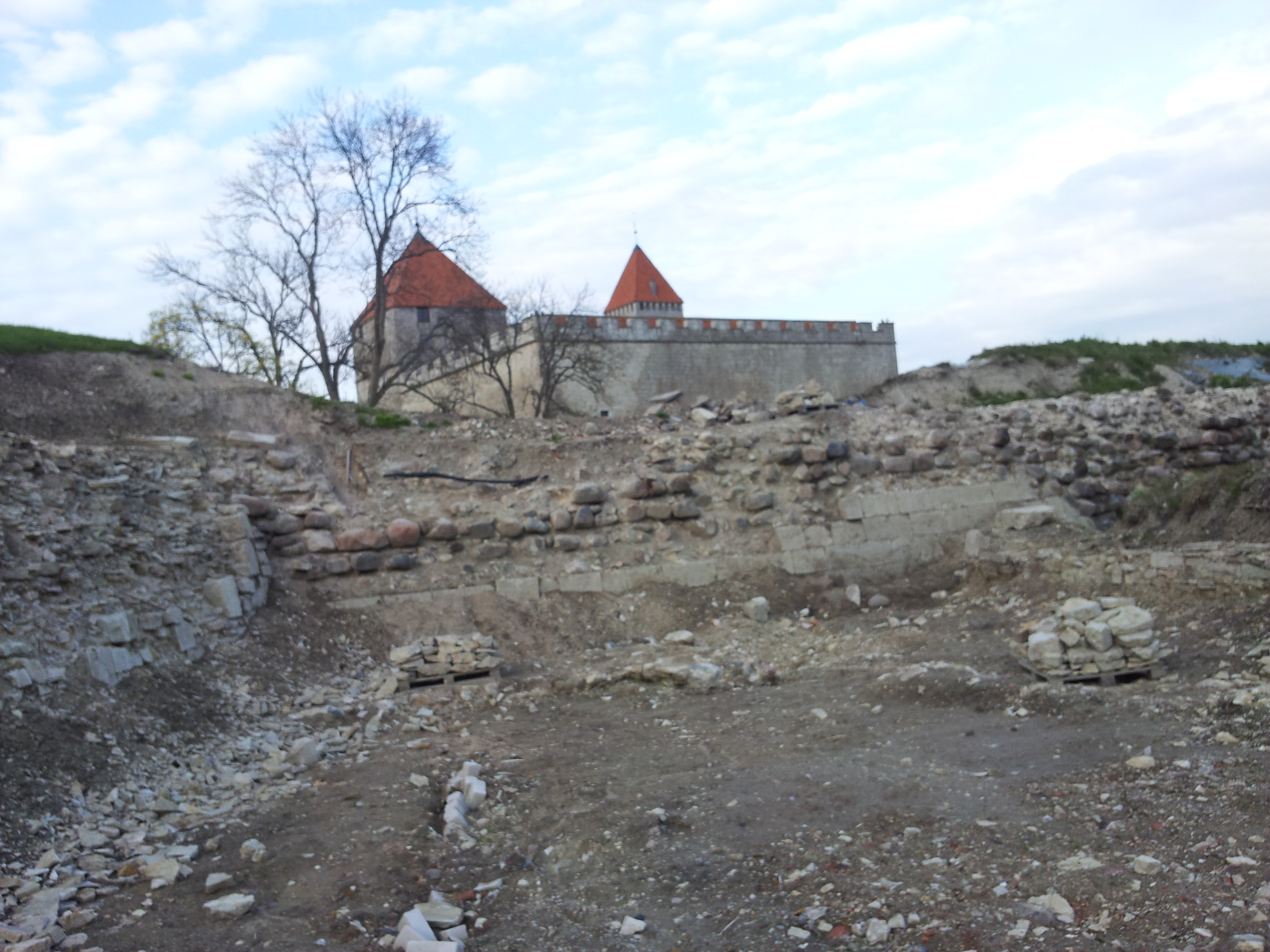 Kuressaare lossi vaade rephoto