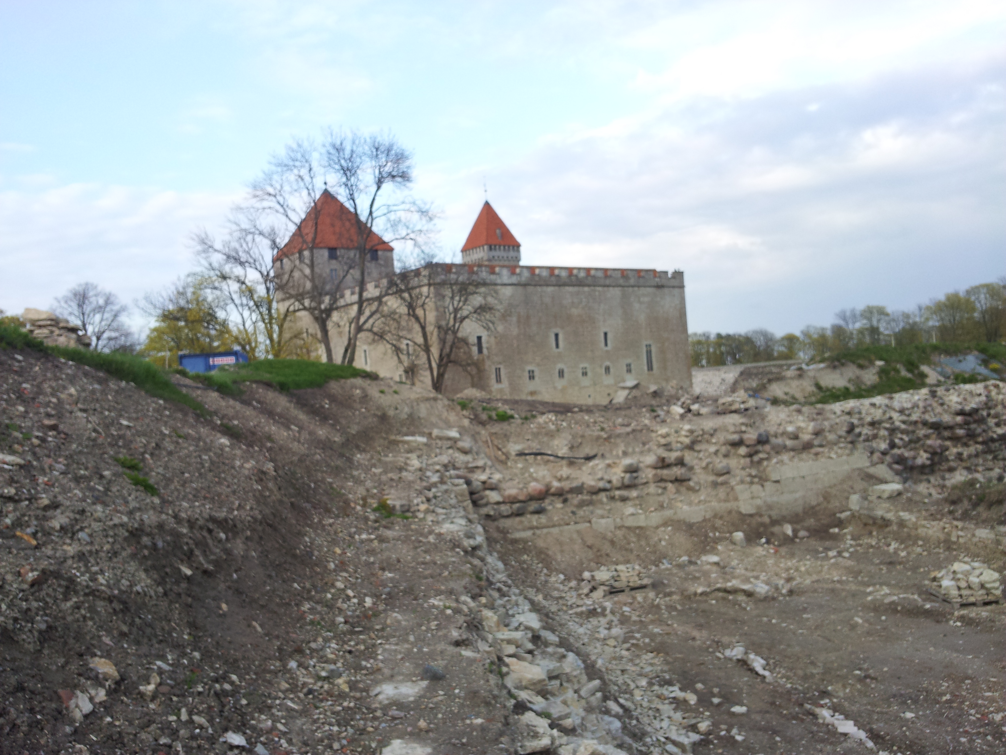 Kuressaare lossi vaade rephoto