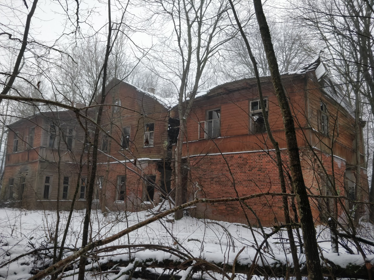 Vana-Vändra municipality Pumbioja 6-kl Start school building rephoto