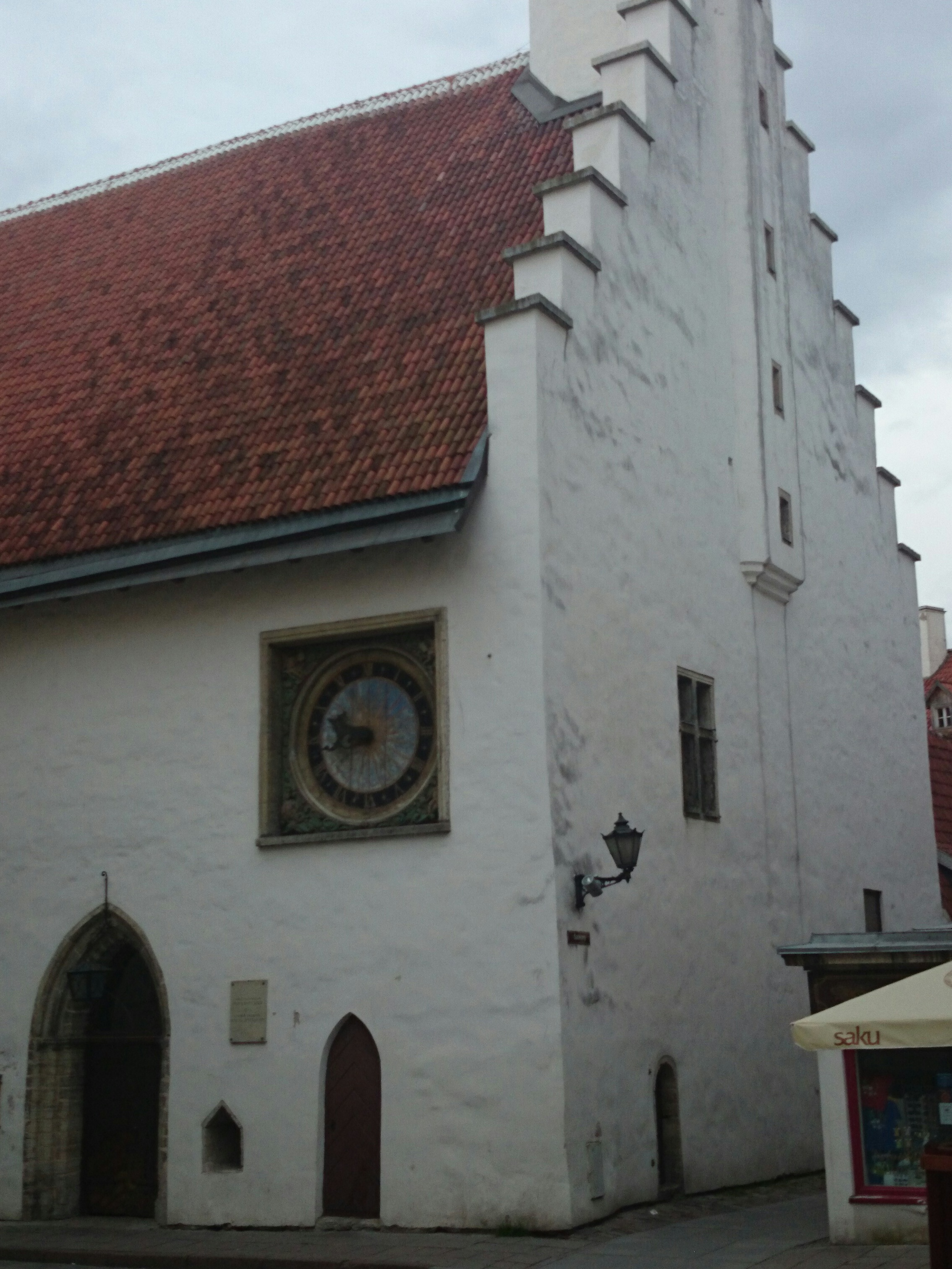 Tallinn, Pühavaimu kiriku vana kell 17. sajandist. rephoto