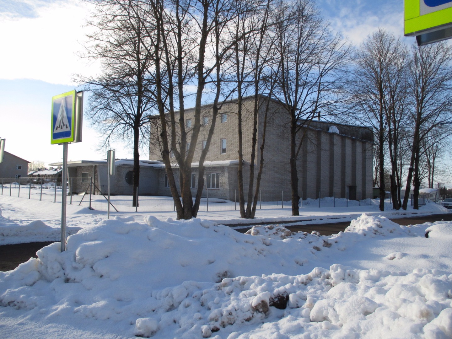 Construction of the cinema "Kosmos" in Kohtla-Järvel rephoto