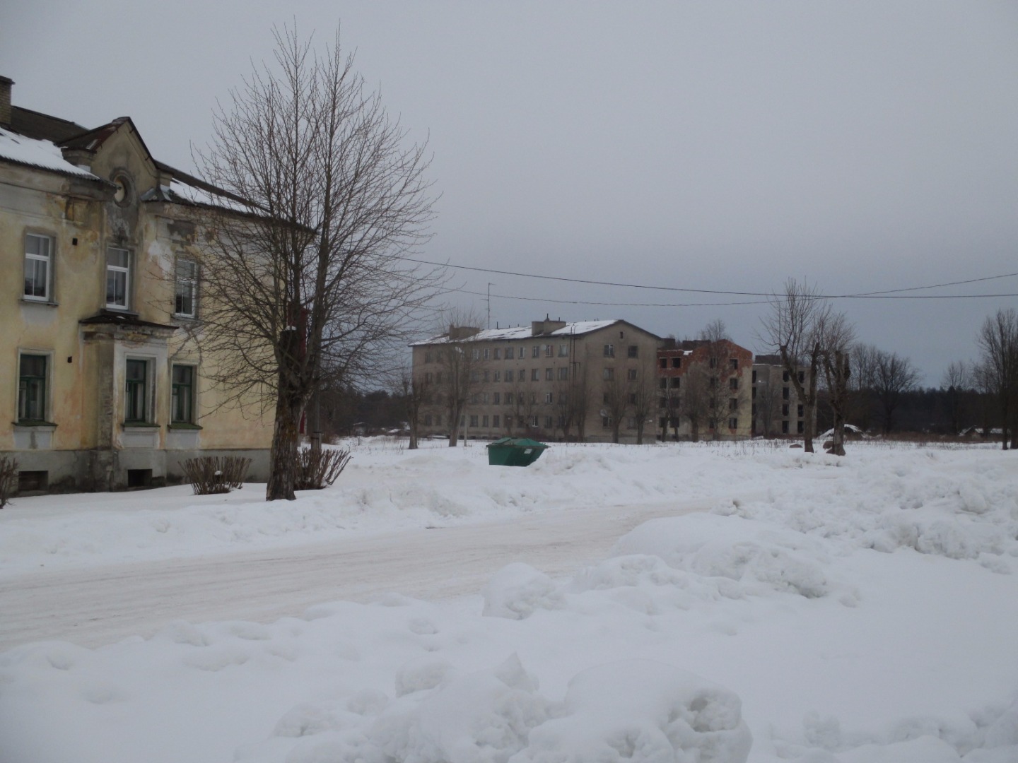 Kohtla-järve city of Sompa district Humala Street 1 cultural house around rephoto