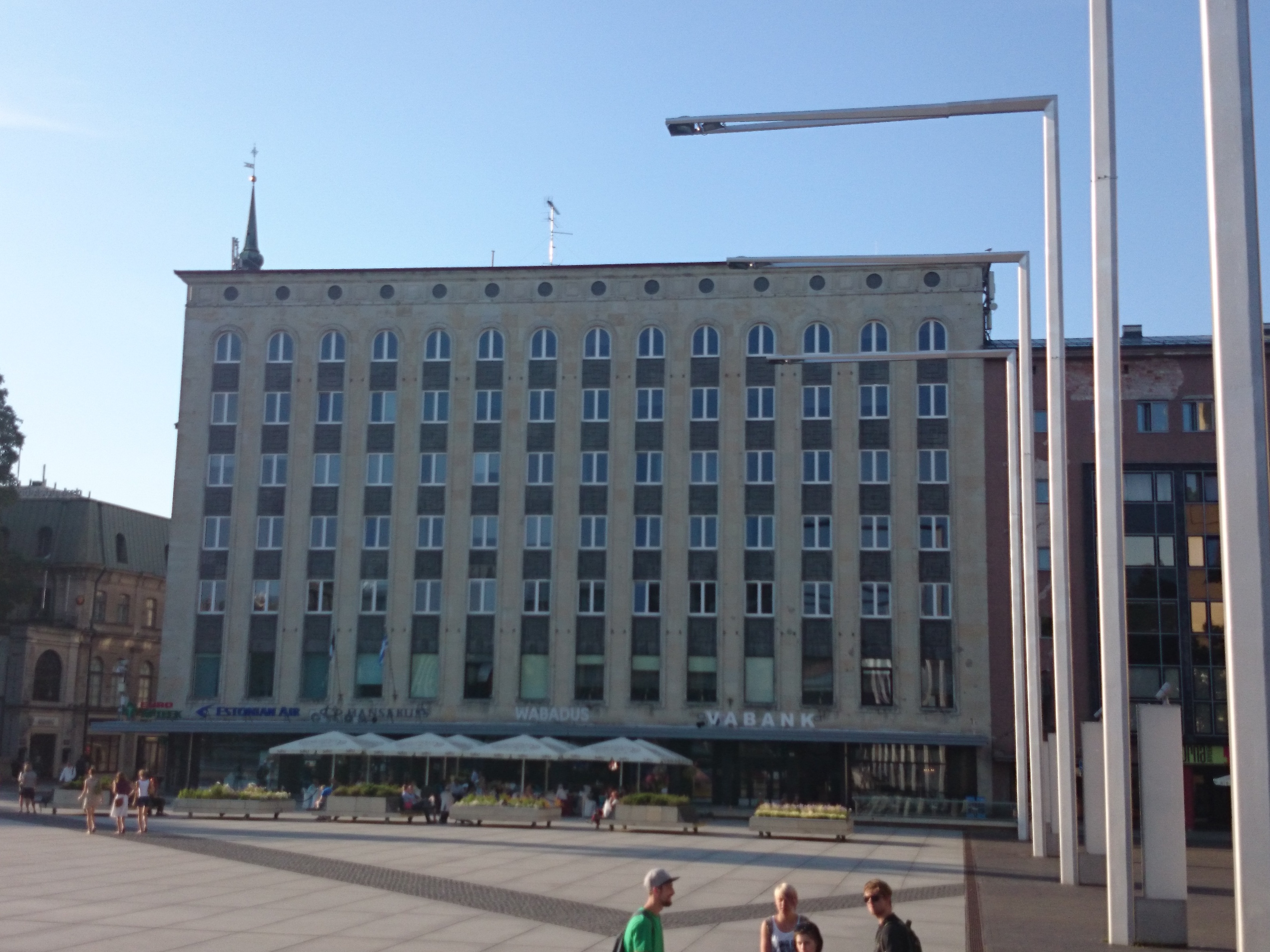 Tallinn, EEKS maja ehitamine, vaade Vabaduse väljaku poolt. rephoto
