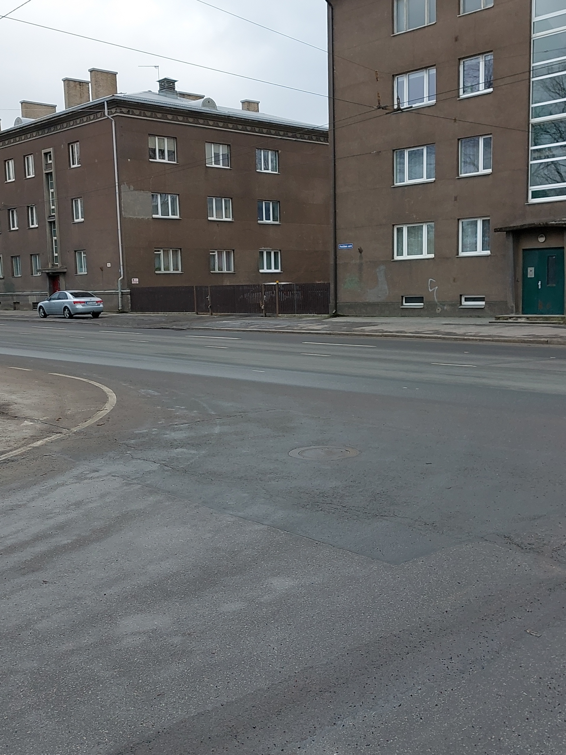 View of the Paldiski highway. rephoto